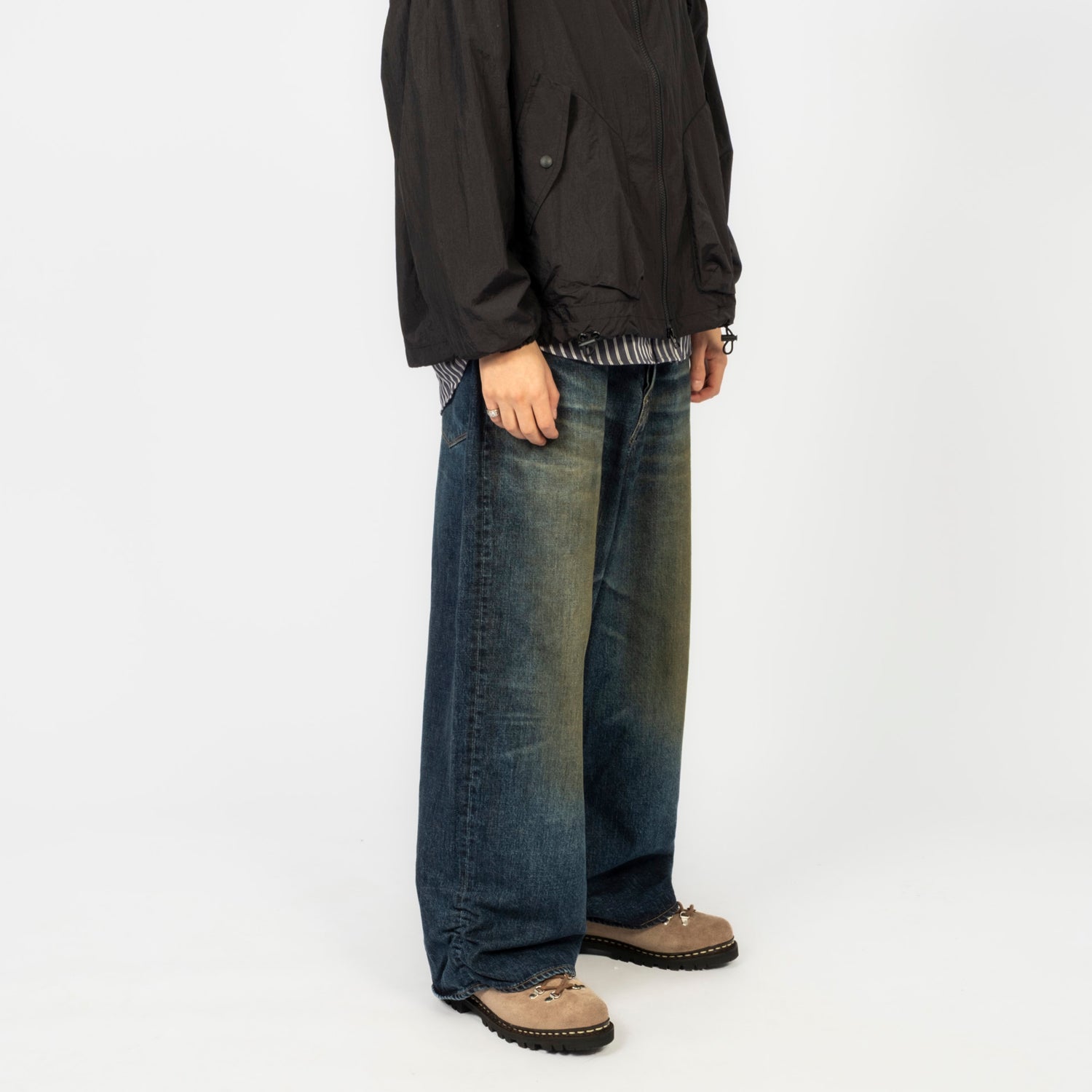 [REFOMED] REPT-054U FRESH MAN DENIM WIDE PANTS "USED" _ USED