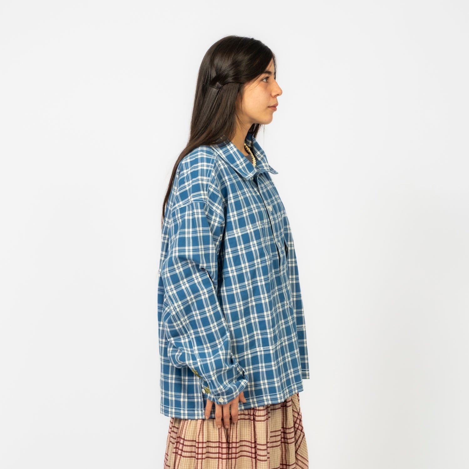 [STORY MFG] WORK SHIRT _ COUNTRY CHECK WONKY-WEAR