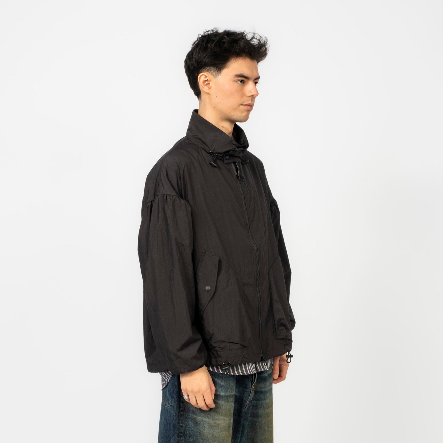[REFOMED]REJK-043 FRAMER NYLON JACKET _ BLACK
