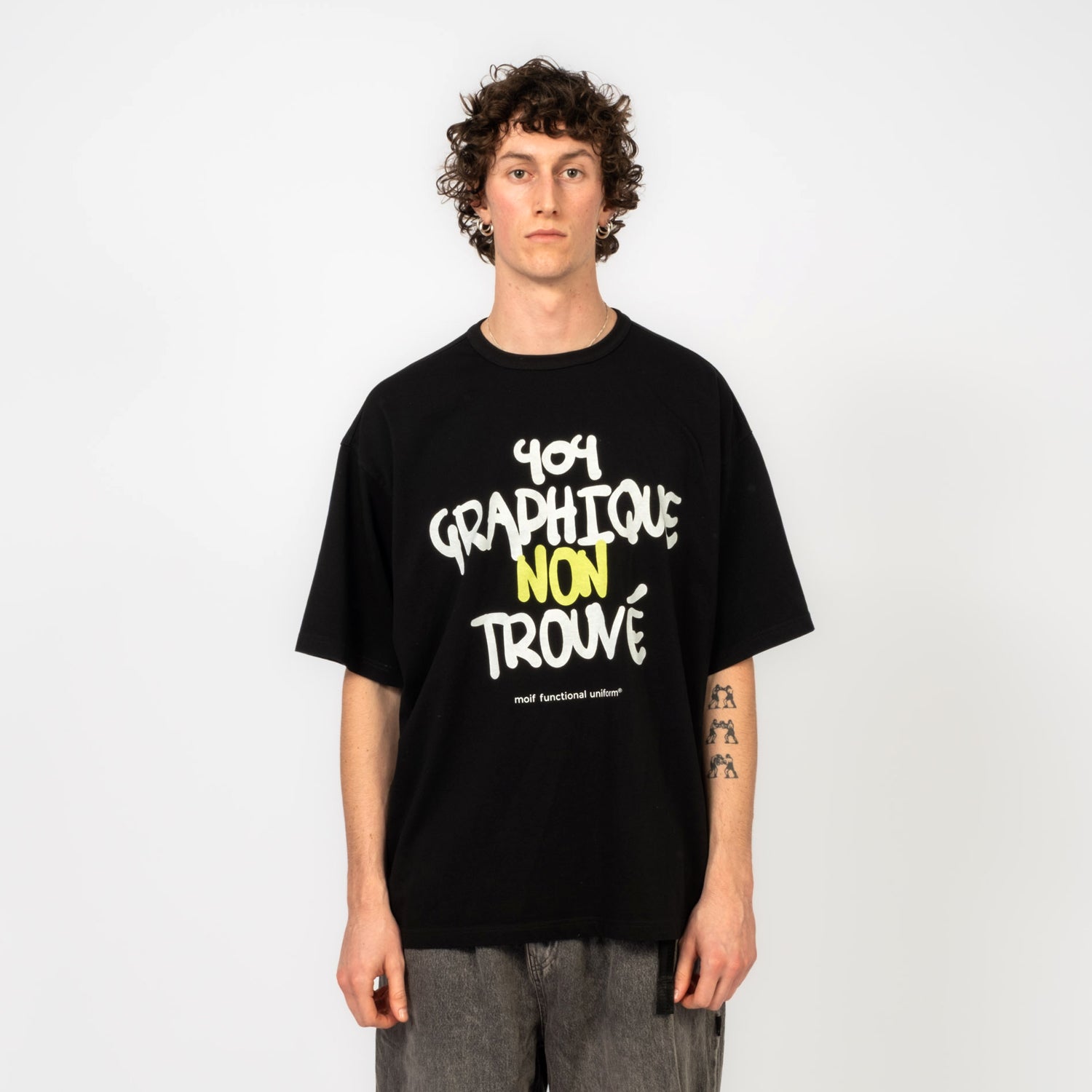 [MOIF] 404 GNF(F) H/S TEE _ BLACK