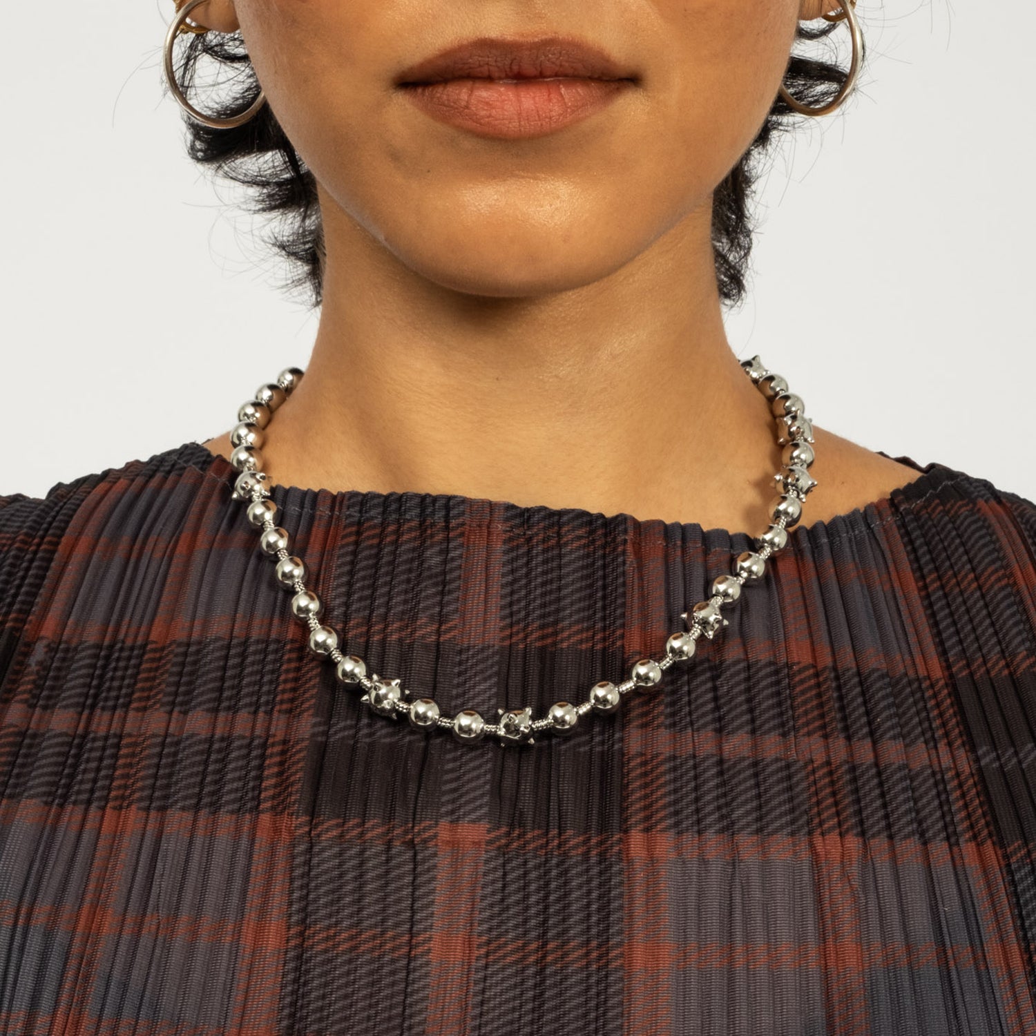 [PAM] TWO MIL CELESTIAL ORBS BALL AND CHAIN NECKLACE