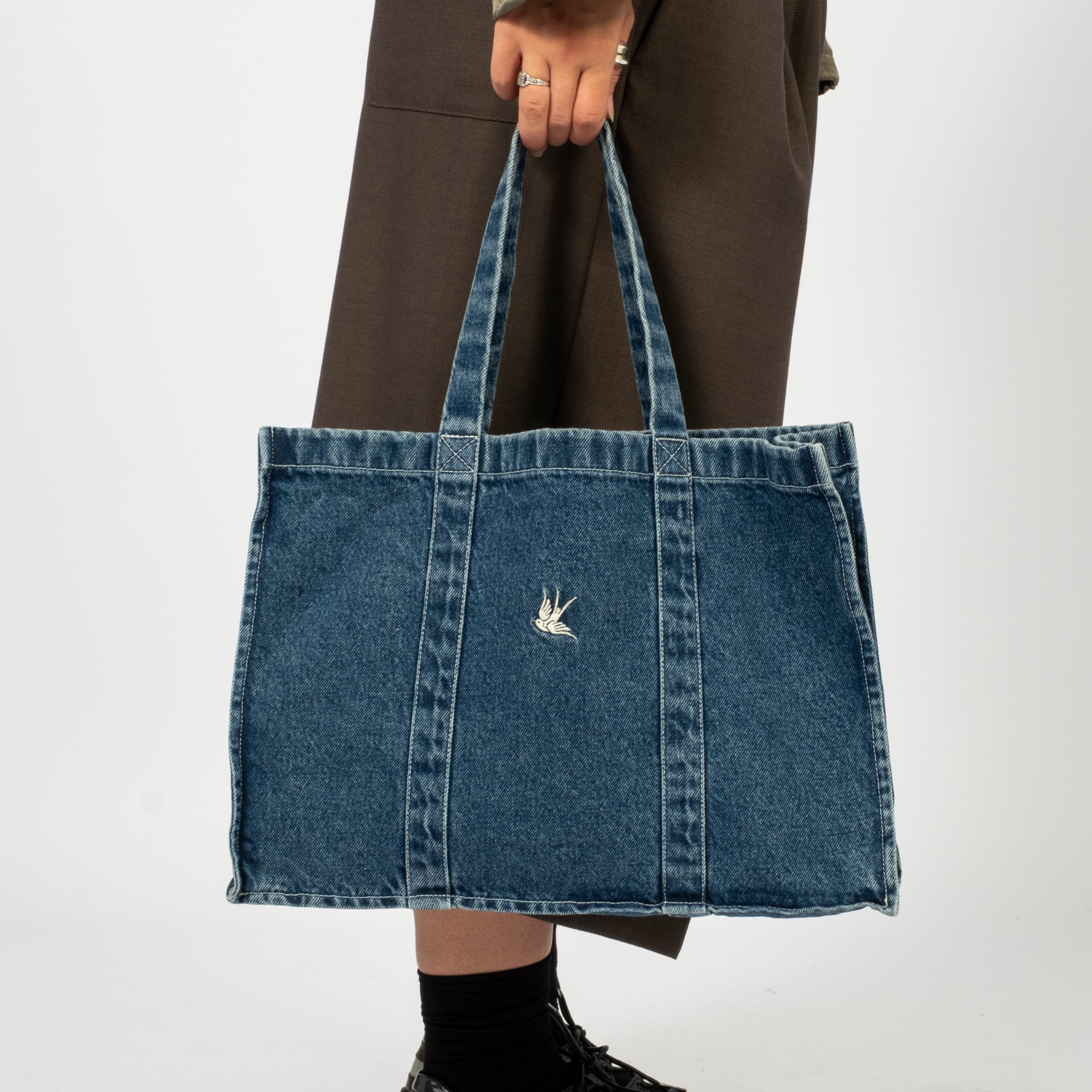 [RHODOLIRION] LESSON TOTE DENIM _ INDIGO