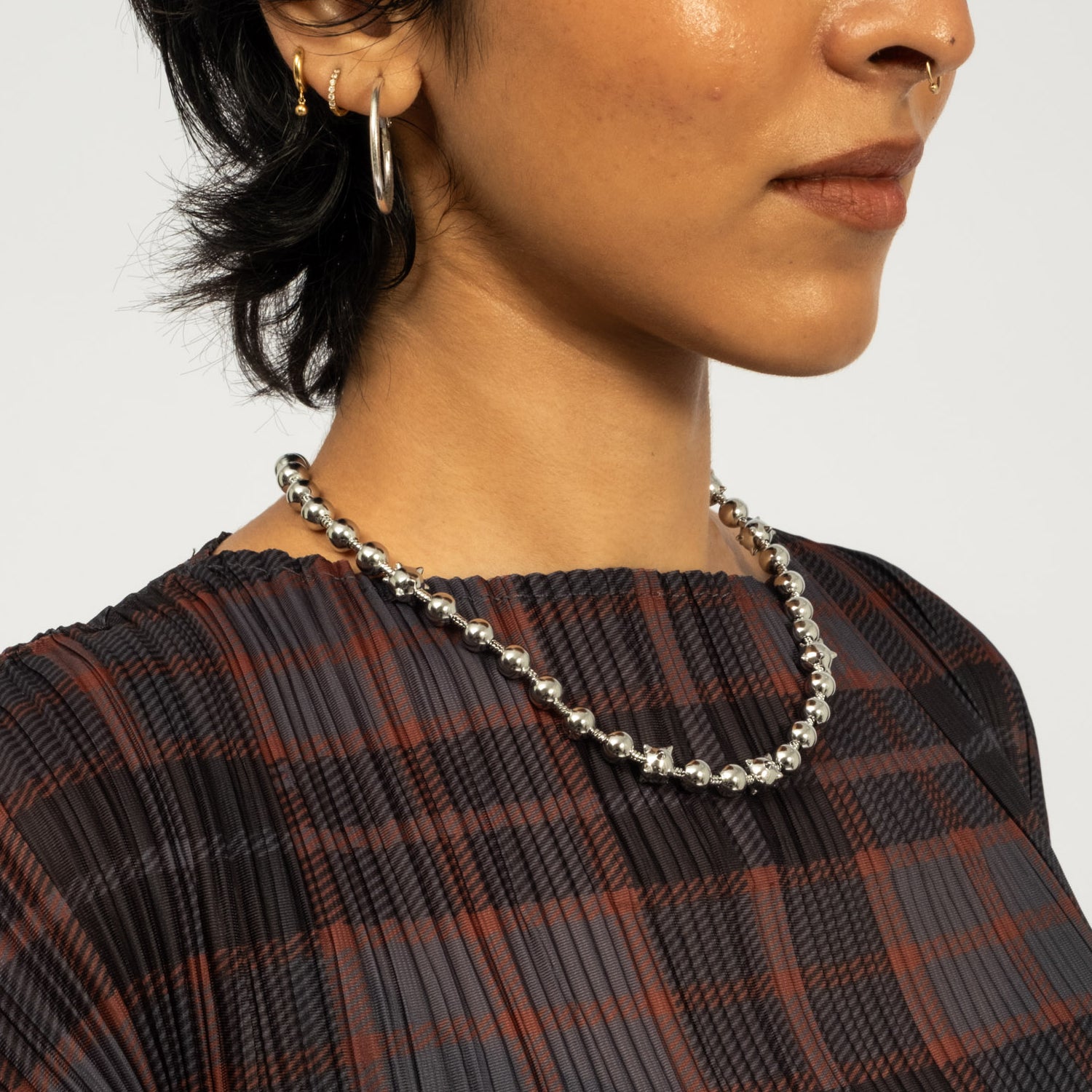 [PAM] TWO MIL CELESTIAL ORBS BALL AND CHAIN NECKLACE