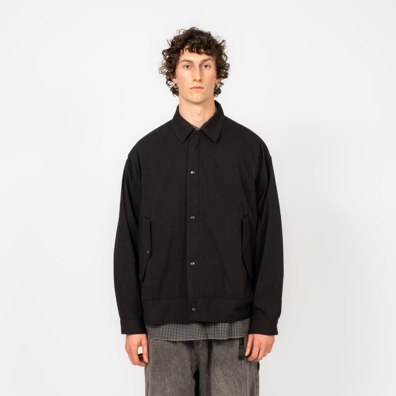 [MOIF] NAVAL WORKING JACKET _ BLACK