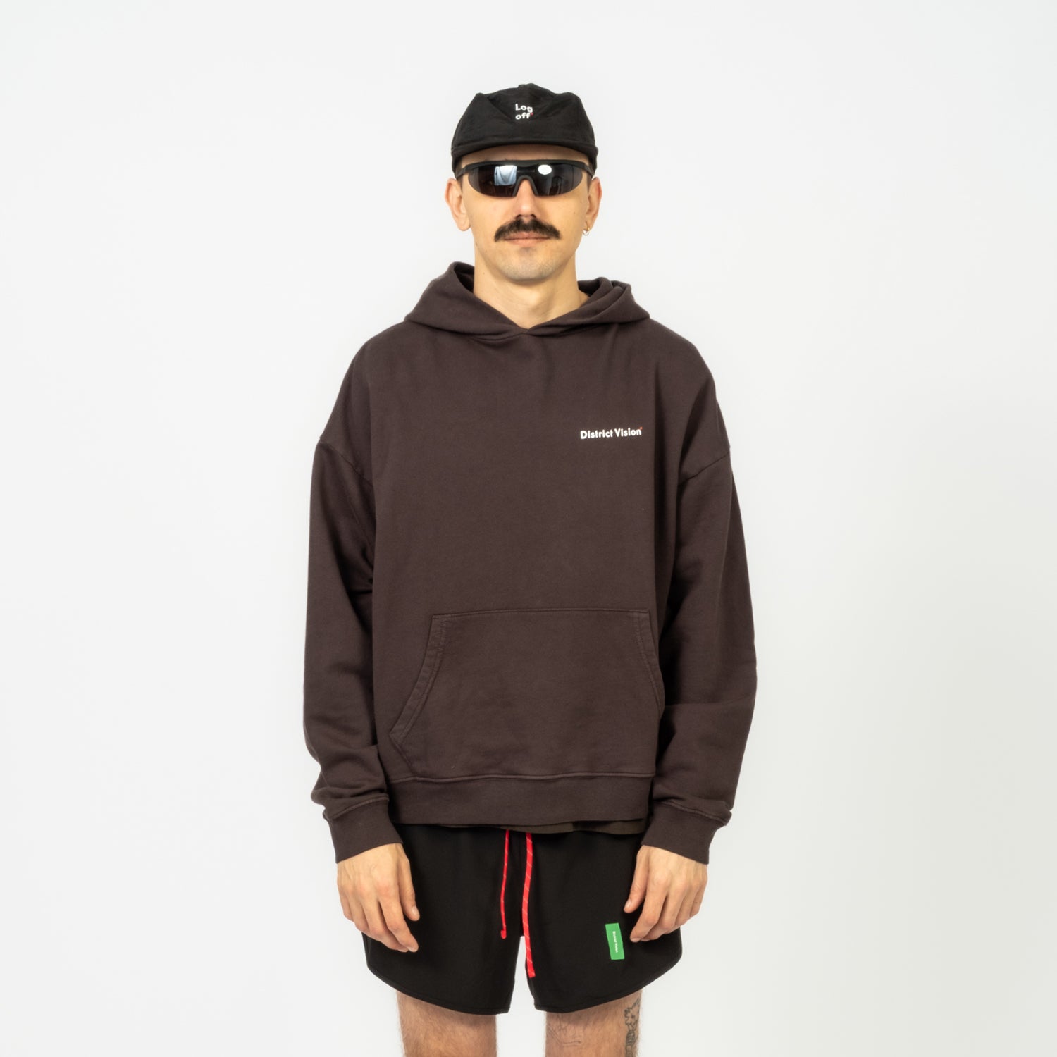[DISTRICT VISION] CALIFORNIA COTTON HOODIE _ ARROW EYE VINTAGE BLACK