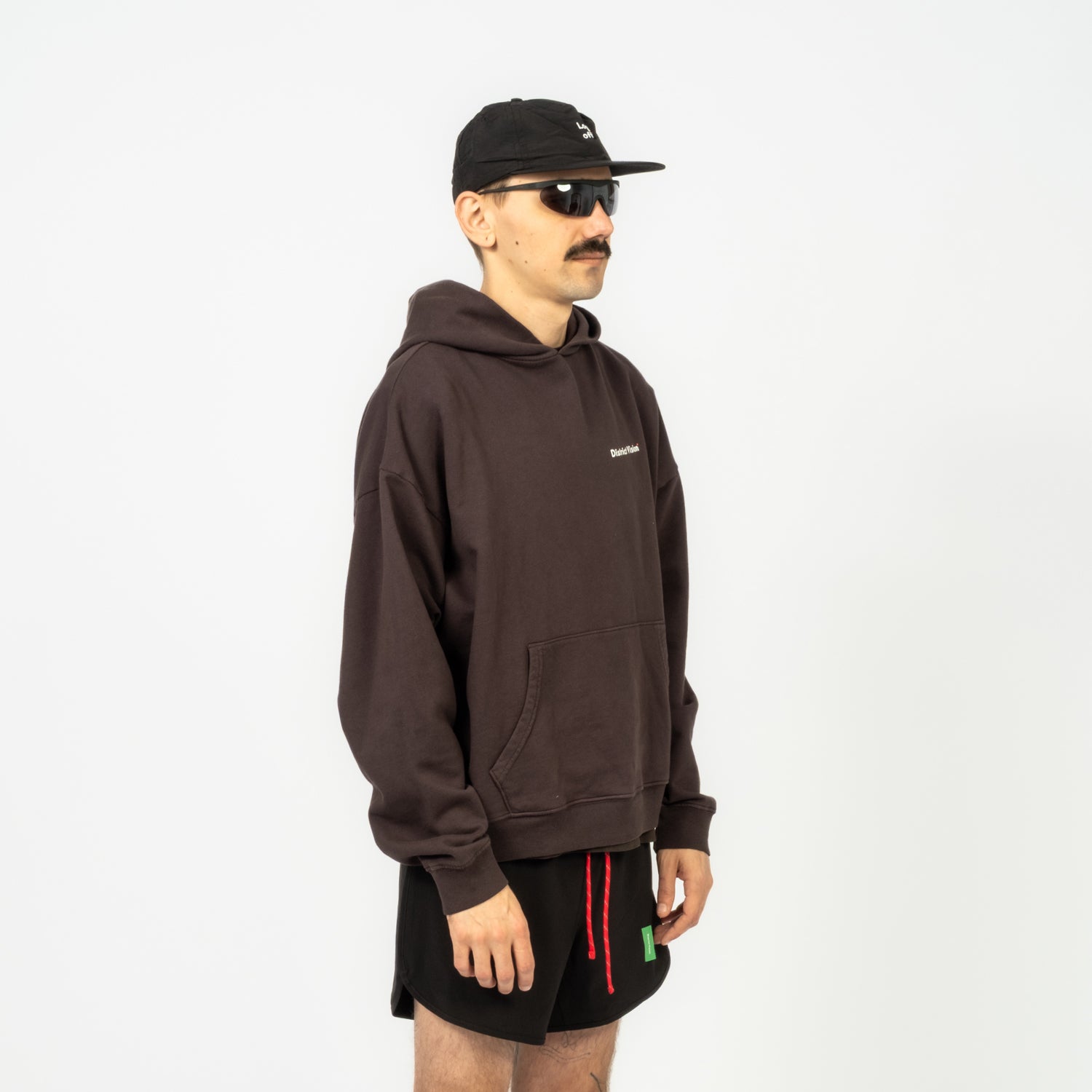 [DISTRICT VISION] CALIFORNIA COTTON HOODIE _ ARROW EYE VINTAGE BLACK