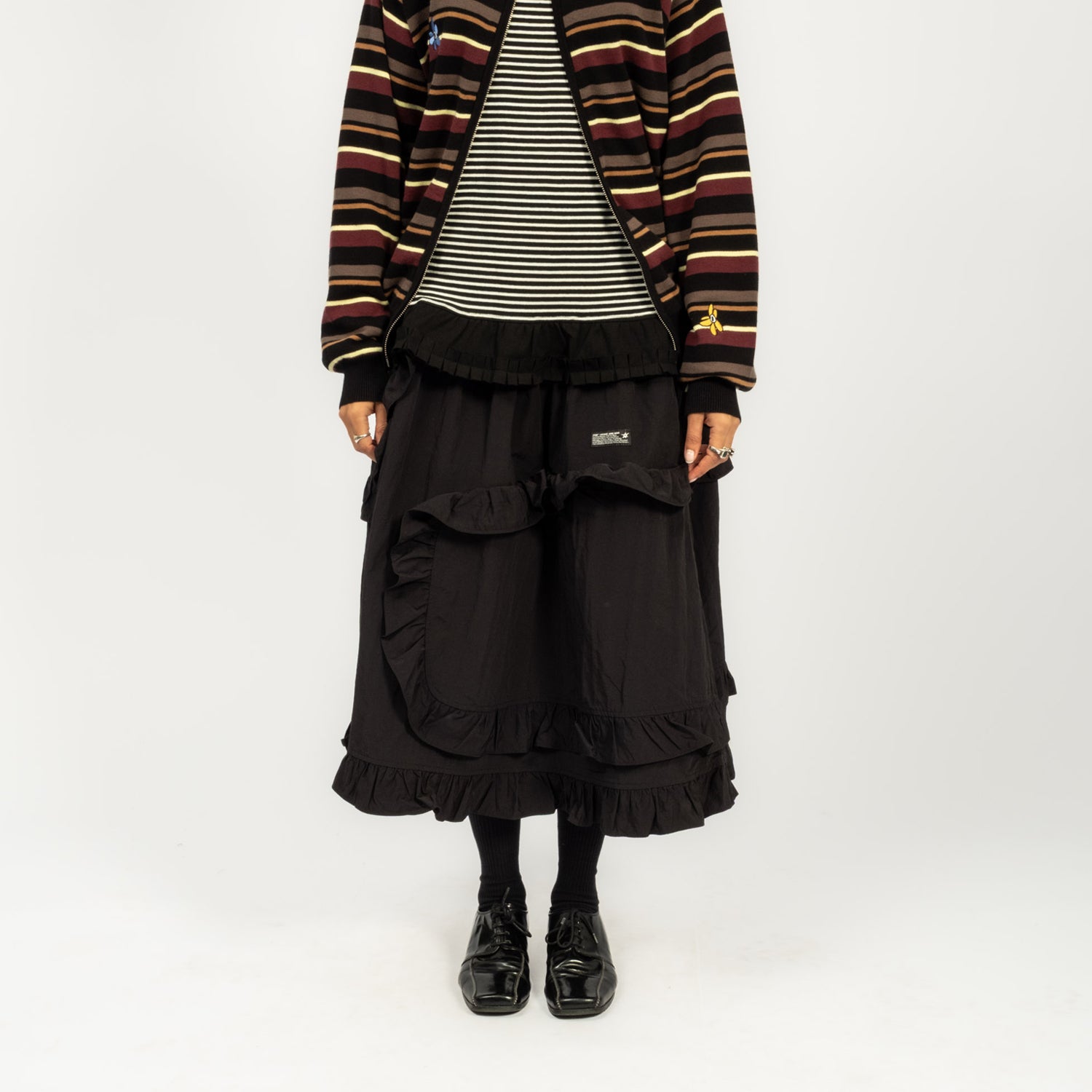 [PAM] TWO MIL PATHWAYS SKIRT _ BLACK