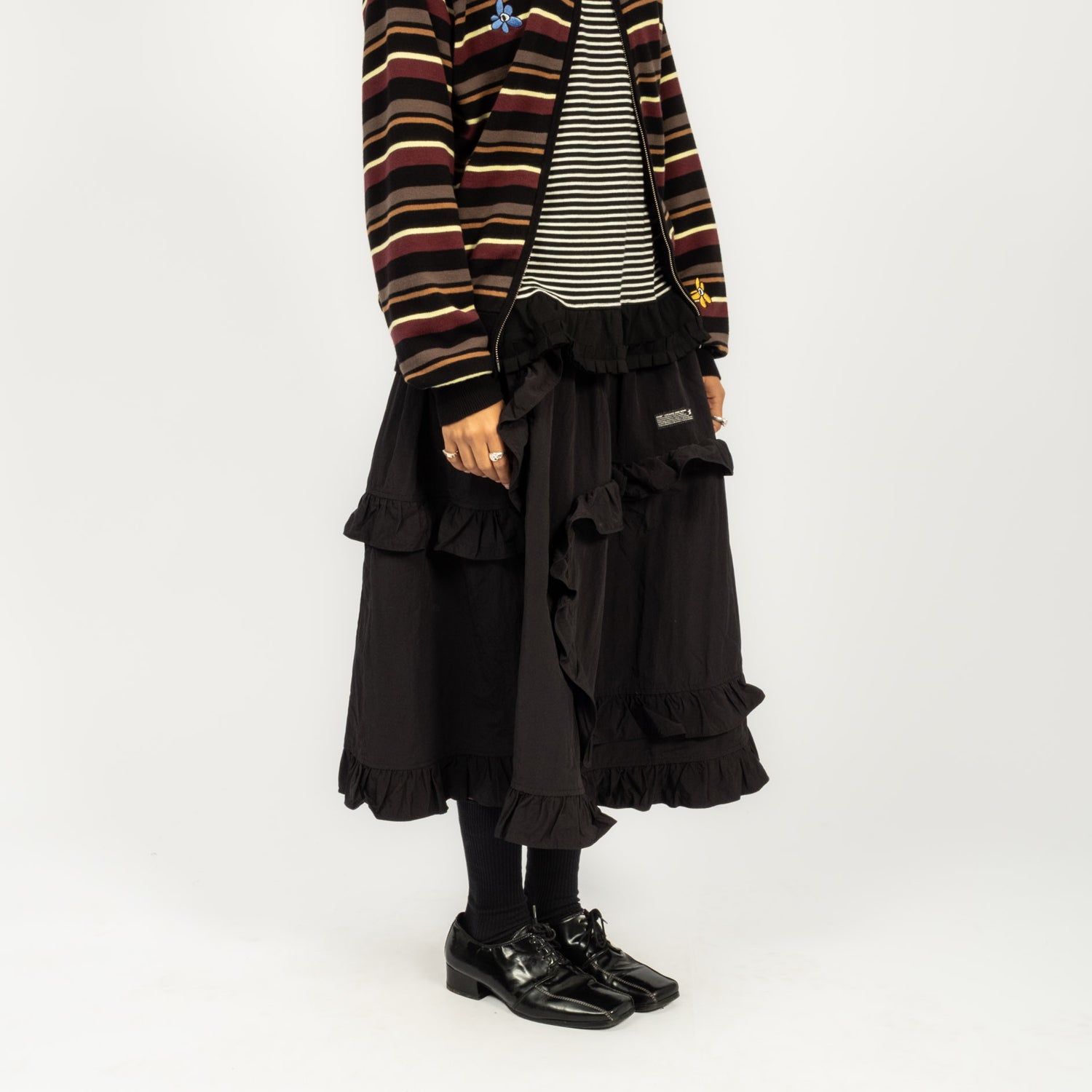 [PAM] TWO MIL PATHWAYS SKIRT _ BLACK
