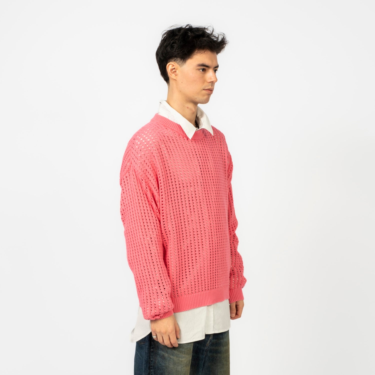 [REFOMED] REKN-014 GUARD KNIT SWEATER _ PINK