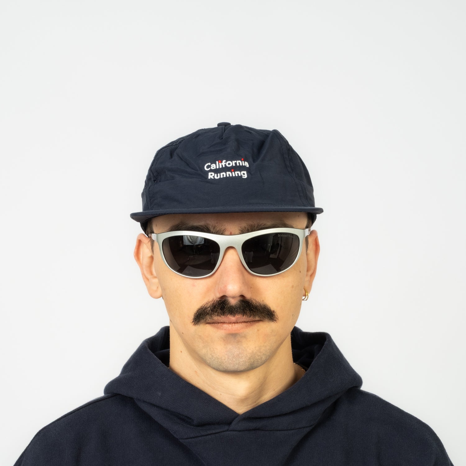 [DISTRICT VISION] 5 PANEL NYLON HAT _ CALIFORNIA RUNNING NAVY
