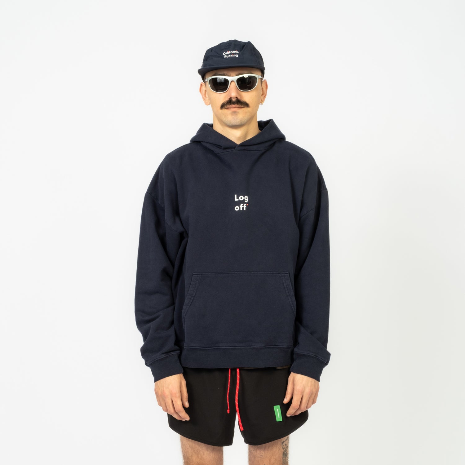 [DISTRICT VISION] CALIFORNIA COTTON HOODIE _ LOG OFF NAVY