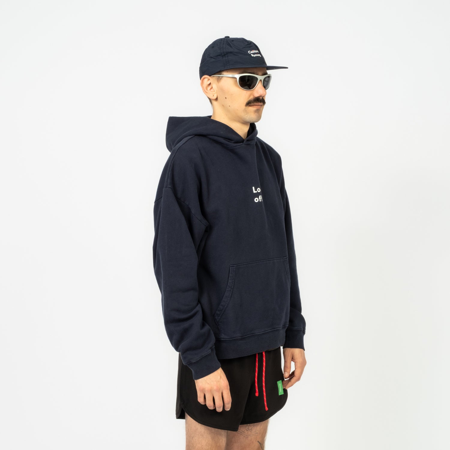 [DISTRICT VISION] CALIFORNIA COTTON HOODIE _ LOG OFF NAVY