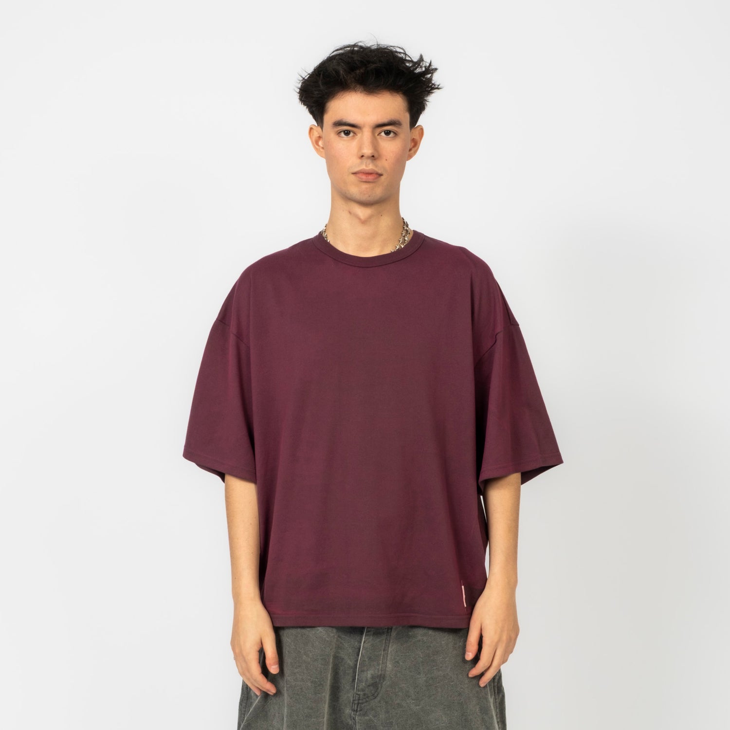 [REFOMED] RECU-059 10WASH FORMED TEE ”OVER” _ PURPLE