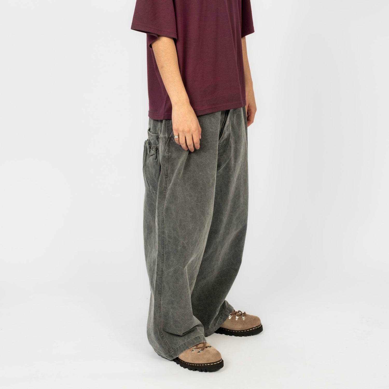 [REFOMED] REPT-059 FRESH MAN DUCK WIDE PANTS _ GREY