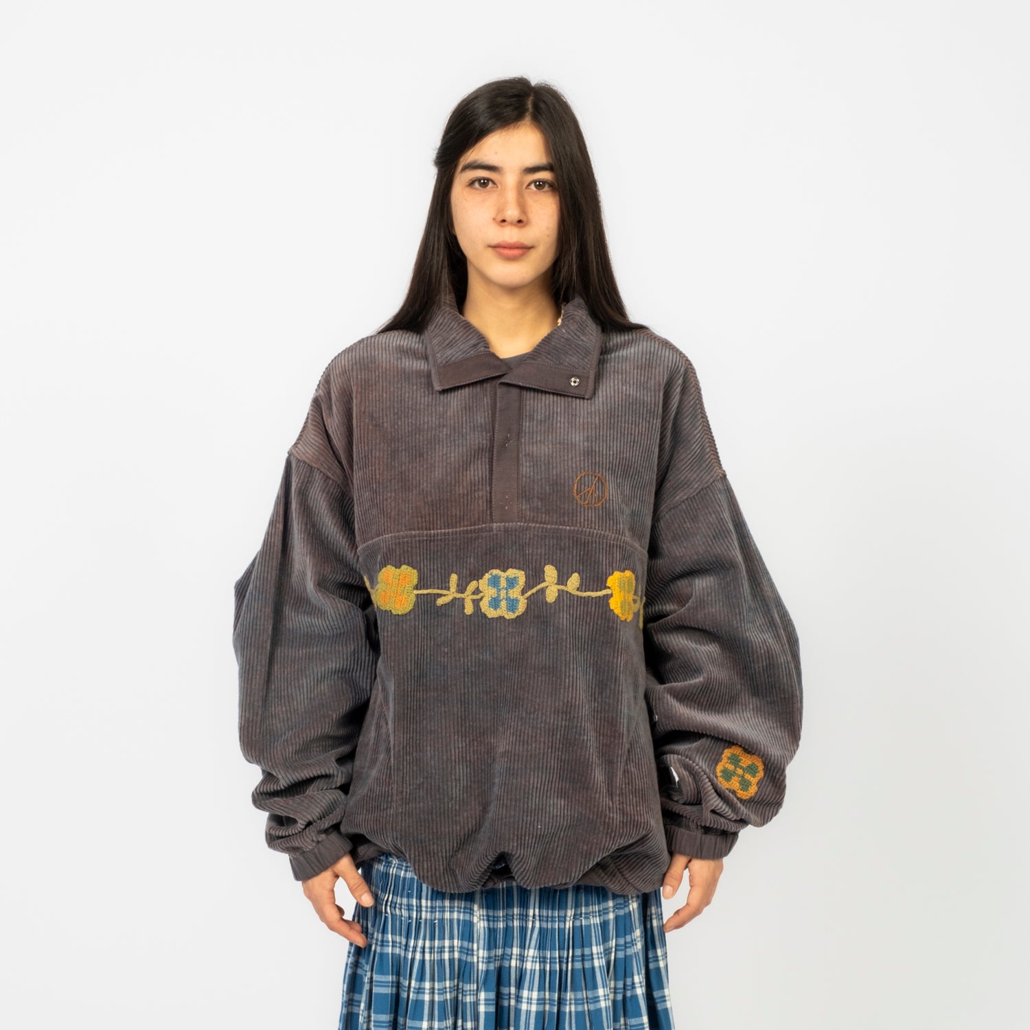 [STORY MFG] POLITE PULLOVER _ PURPLE CORDUROY