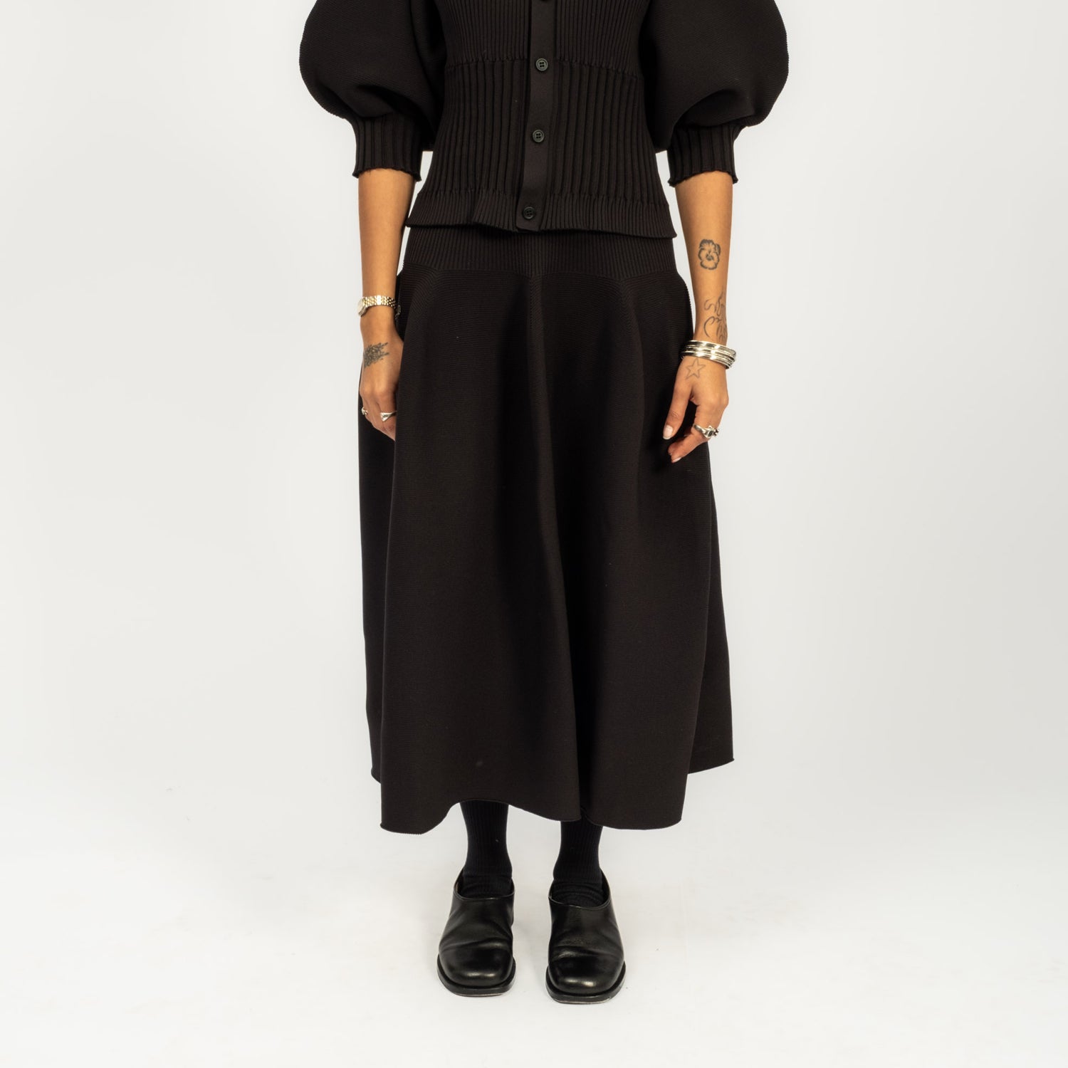 [CFCL] CF000KG001 POTTERY SKIRT _ BLACK