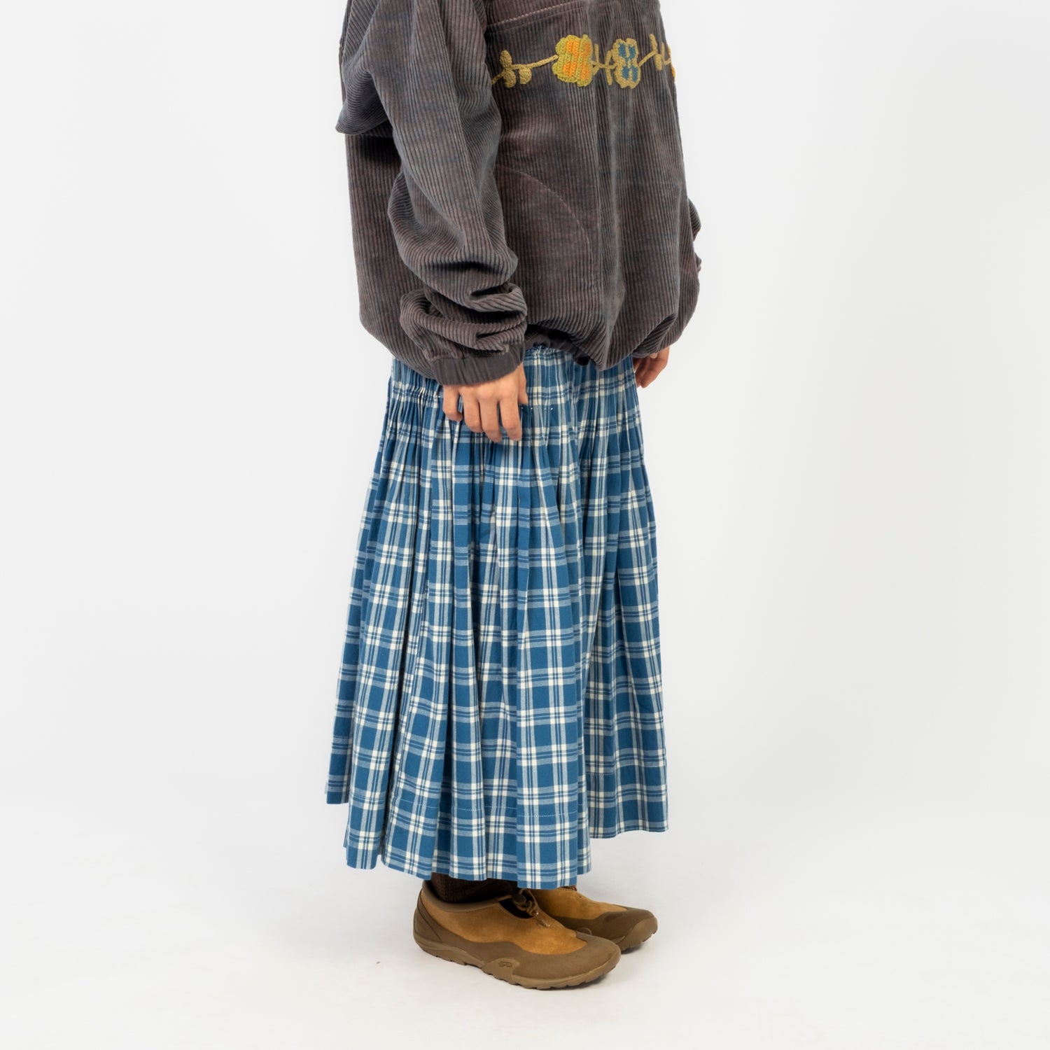 [STORY MFG] NEST SKIRT _ COUNTRY CHECK