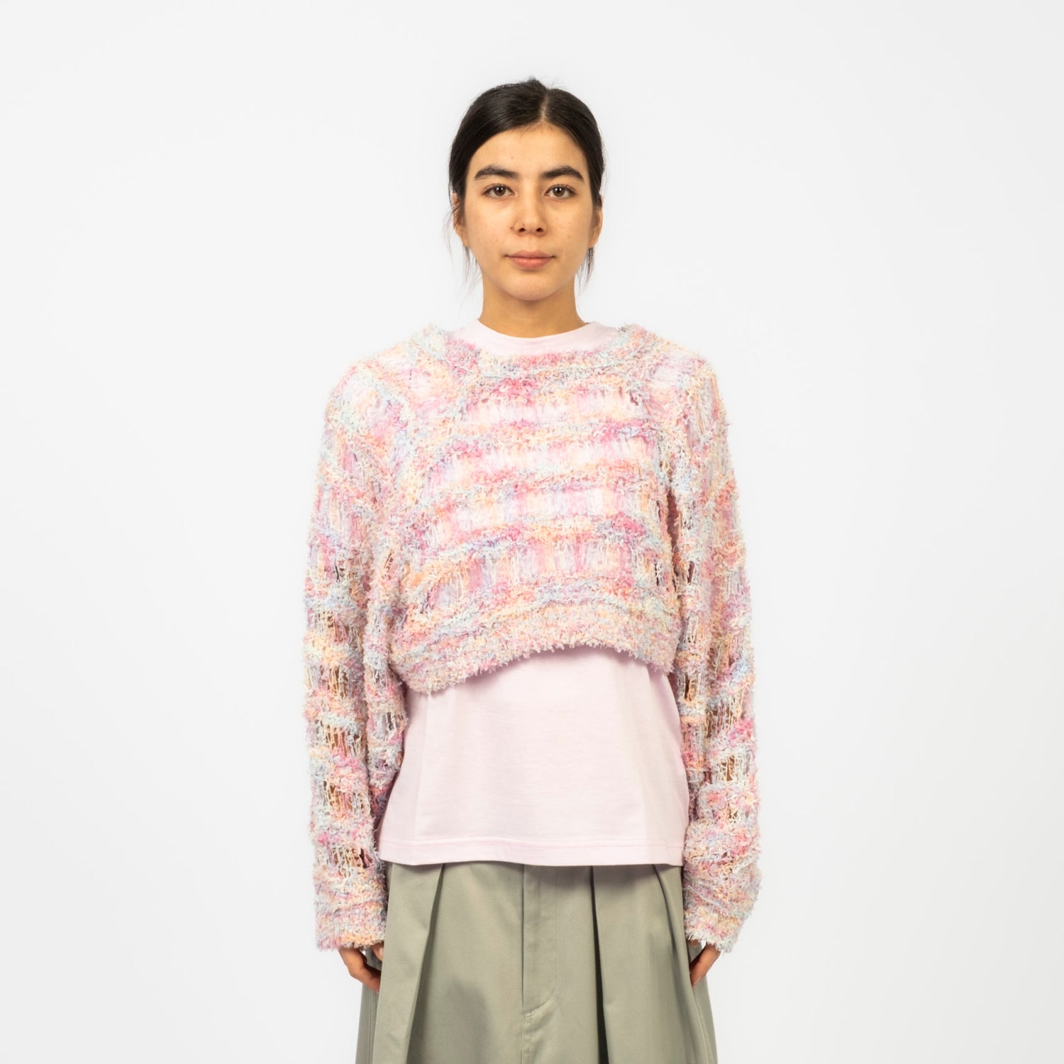 [RHODOLIRION] KNIT BOLERO _ BLUE
