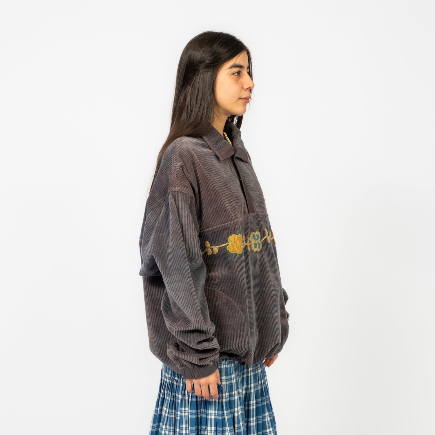 [STORY MFG] POLITE PULLOVER _ PURPLE CORDUROY