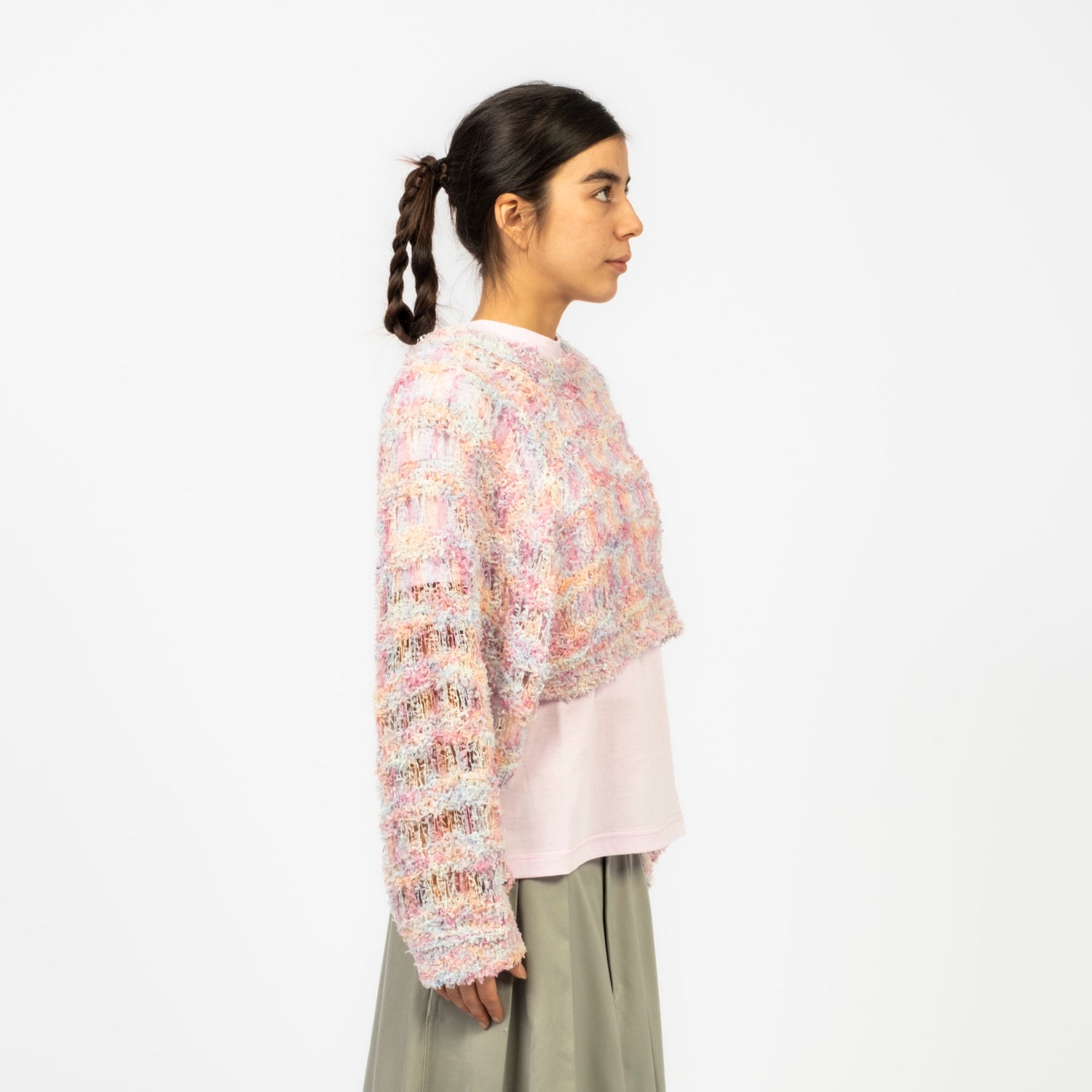 [RHODOLIRION] KNIT BOLERO _ BLUE