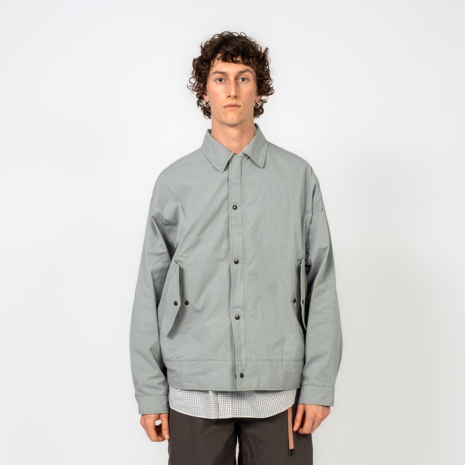 [MOIF] NAVAL WORKING JACKET _ DUSTY BLUE