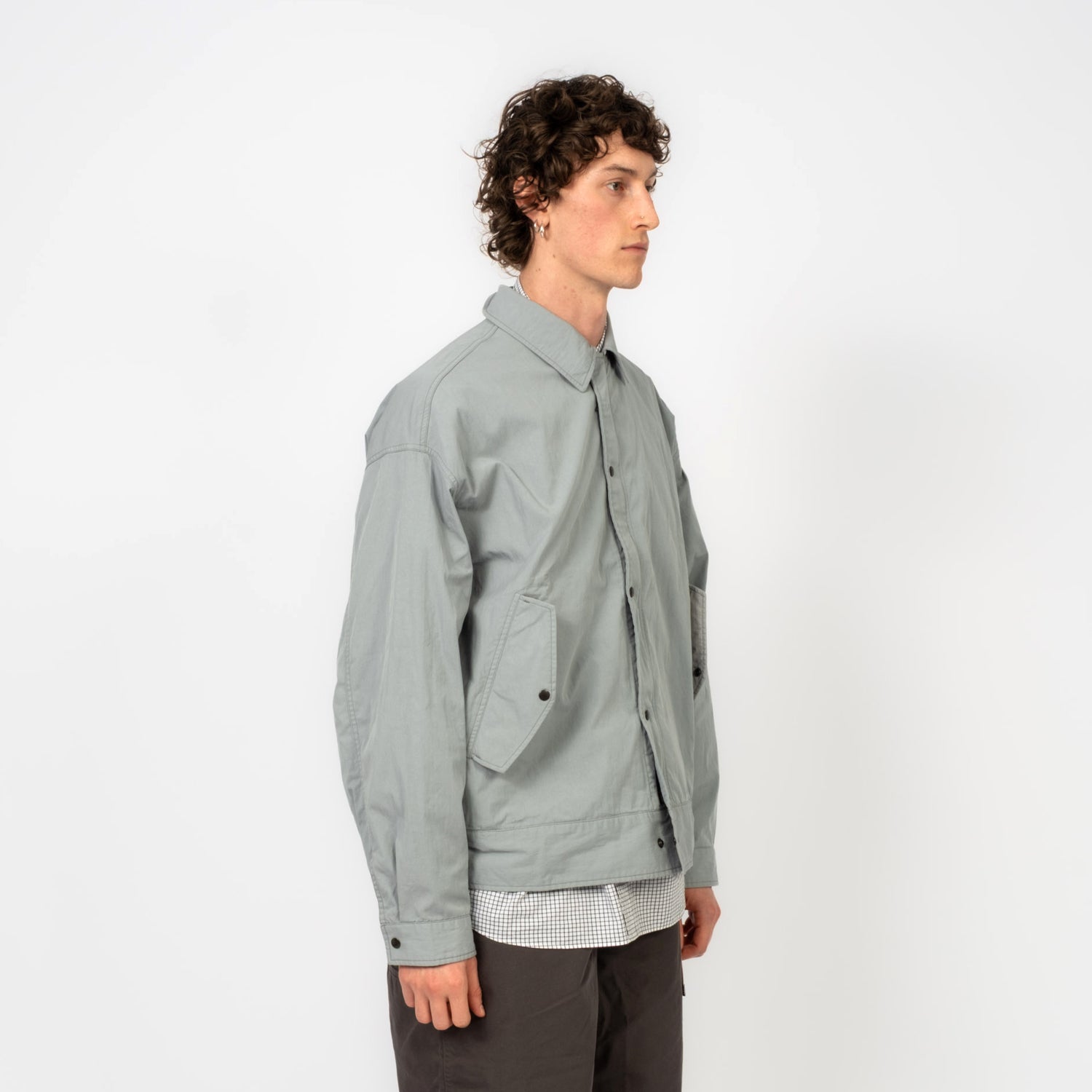 [MOIF] NAVAL WORKING JACKET _ DUSTY BLUE