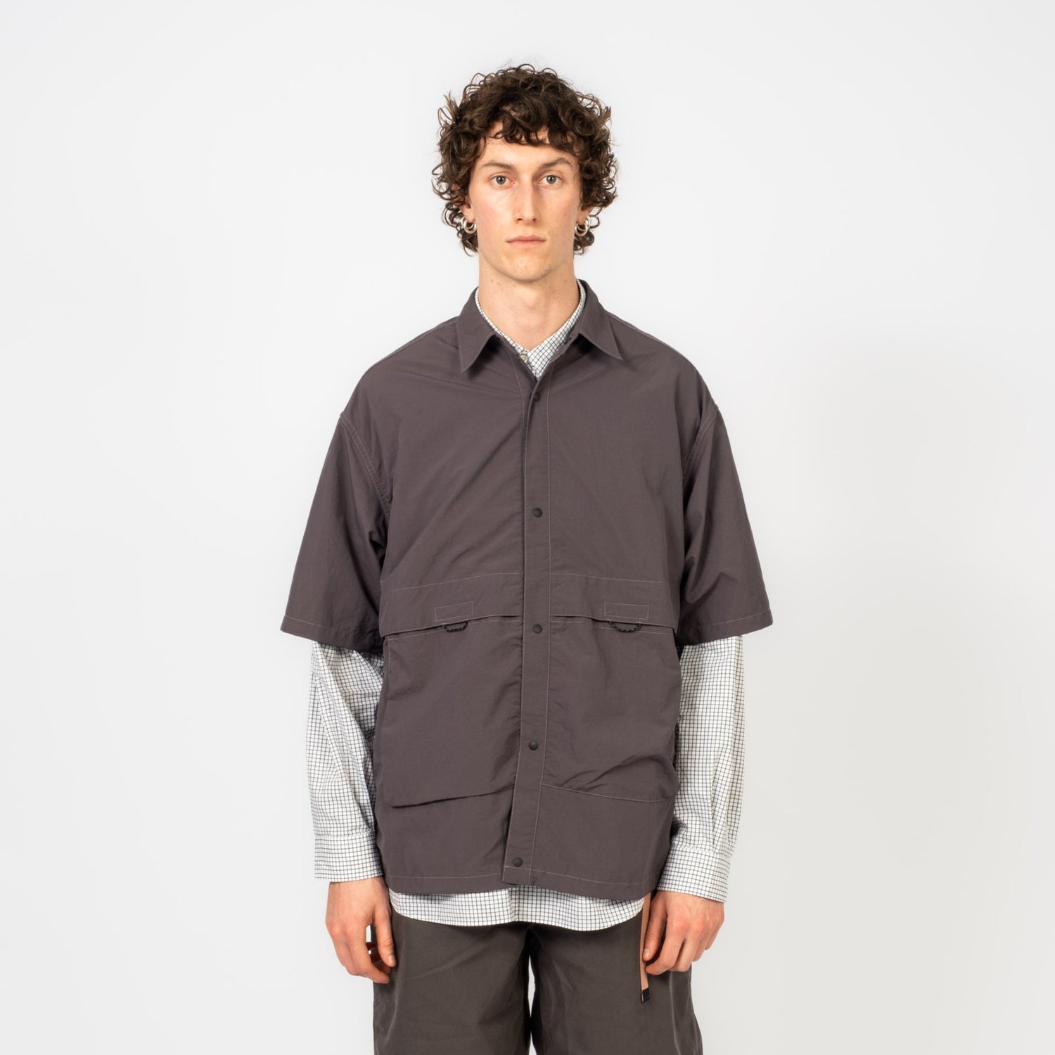 [MOIF] RIDGE TRAIL H/S SHIRT _ CHARCOAL