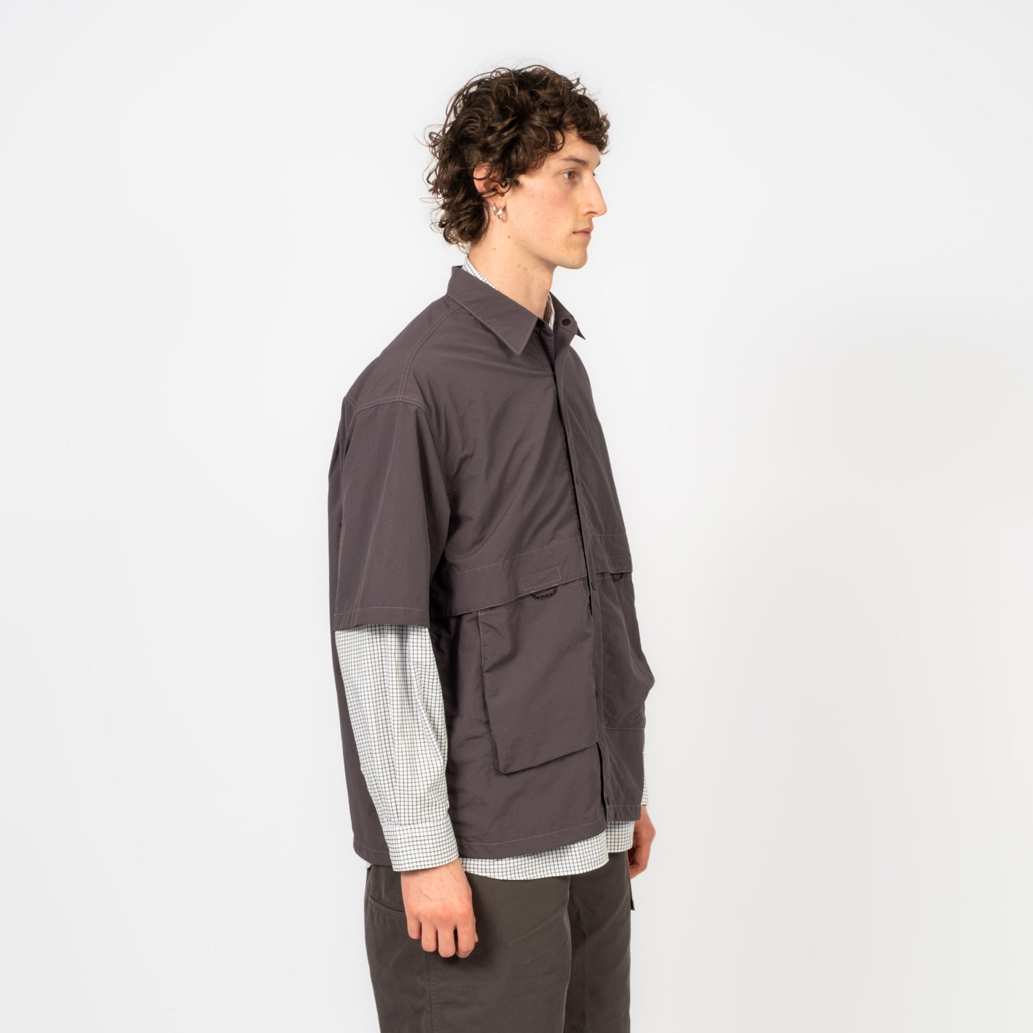 [MOIF] RIDGE TRAIL H/S SHIRT _ CHARCOAL
