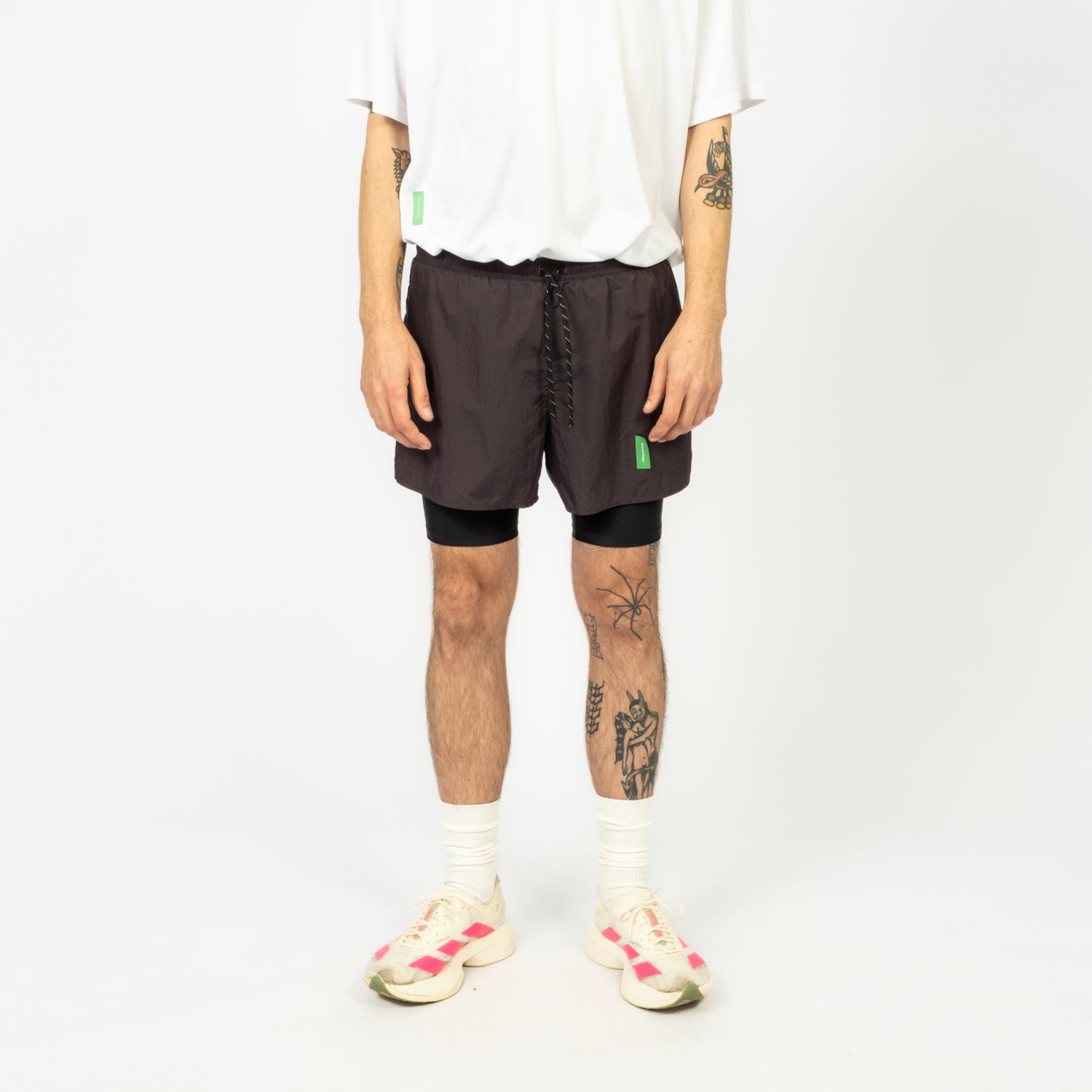 [DISTRICT VISION] ULTRALIGHT NYLON TRAIL SHORTS _ NIGHTSHADE/BLACK