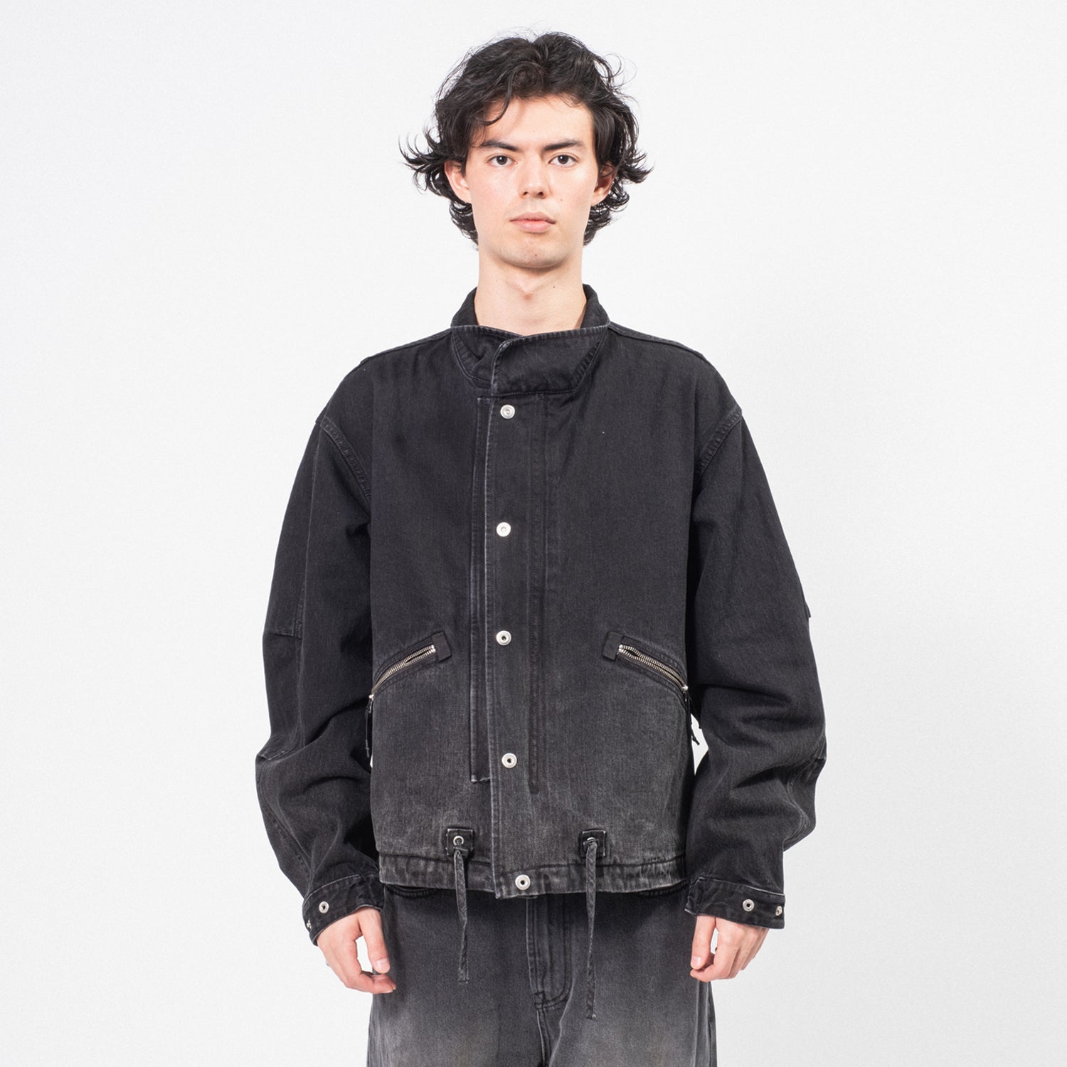 [UNAFFECTED] SHORT MODS BLOUSON _ GRADATION BLACK