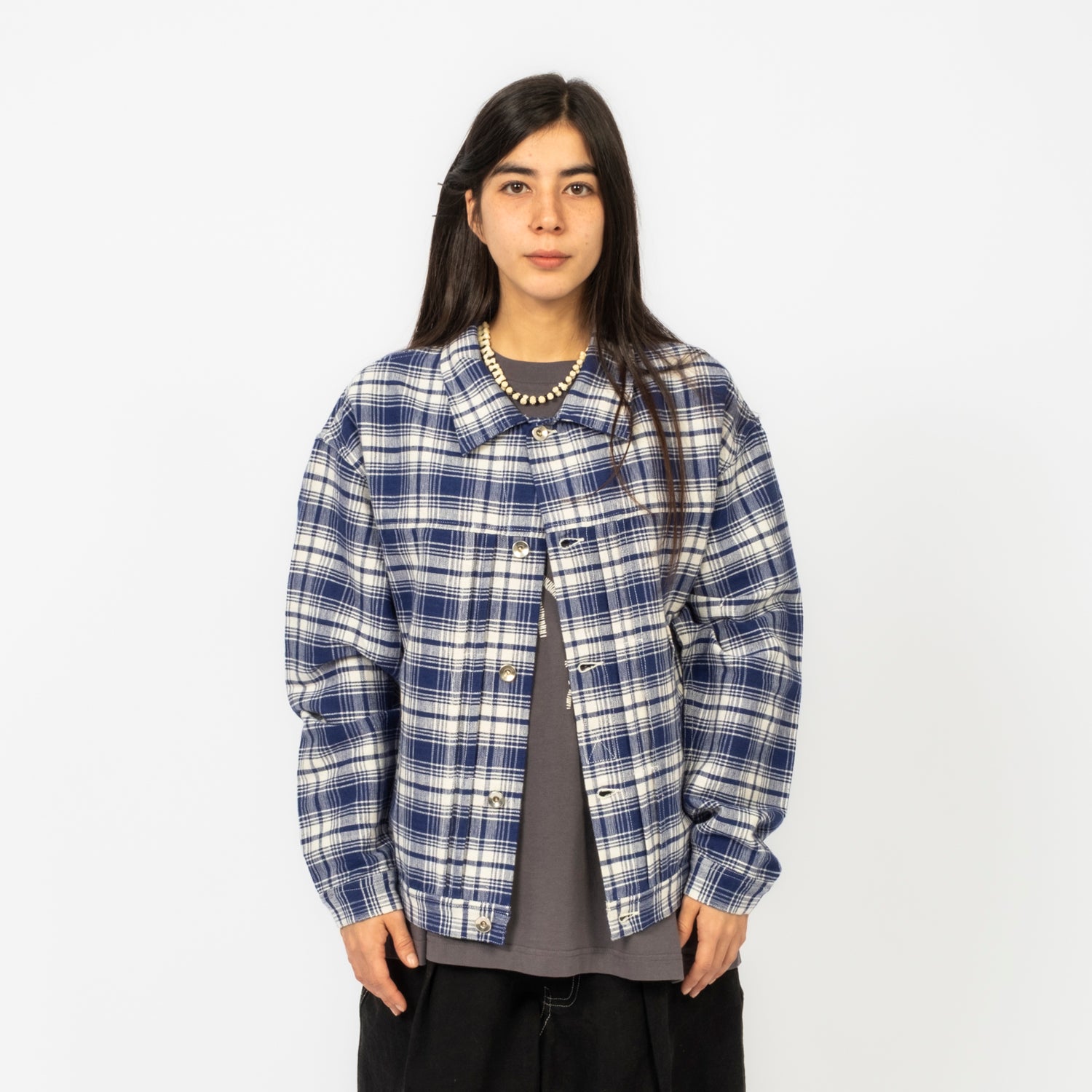 [STORY MFG] FRIDAY JACKET _ PICNIC CHECK WONKY-WEAR
