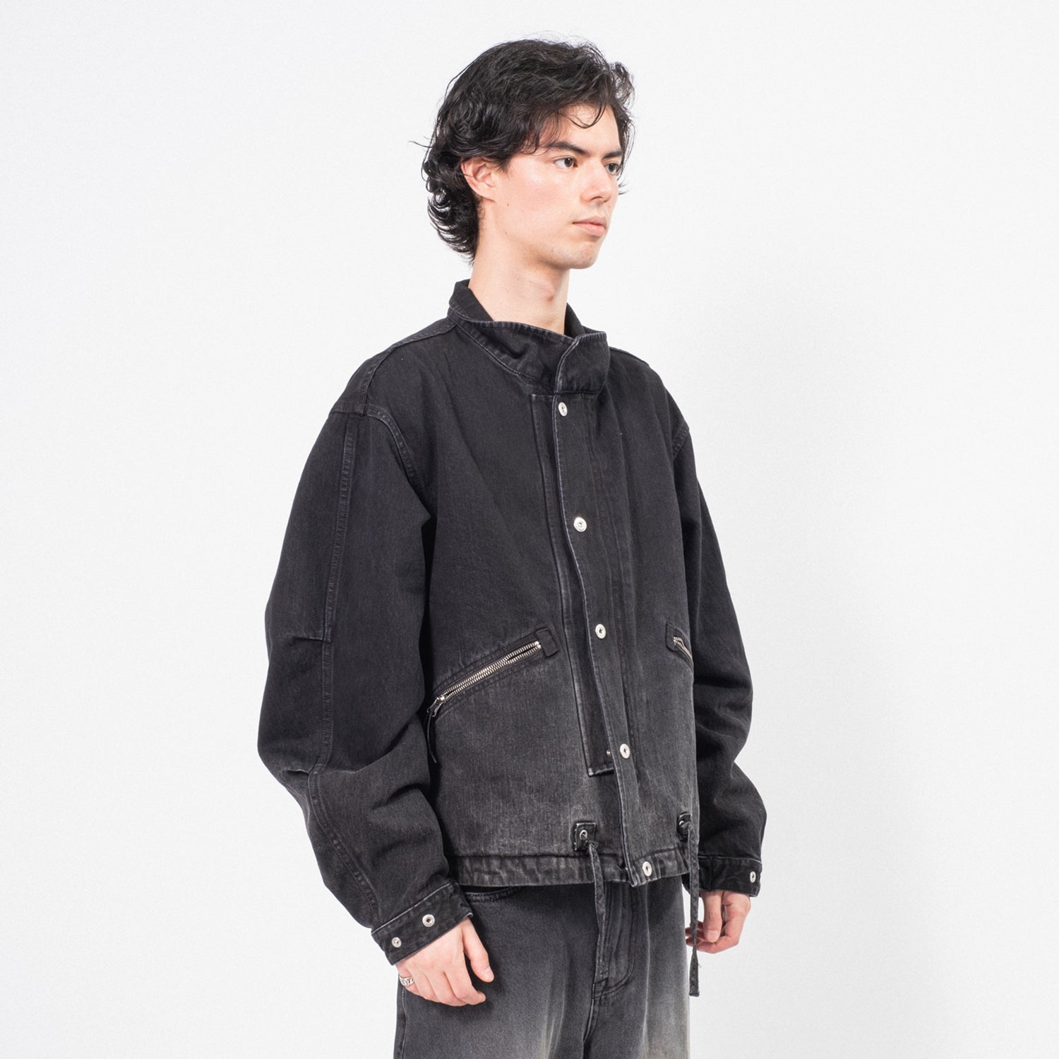 [UNAFFECTED] SHORT MODS BLOUSON _ GRADATION BLACK