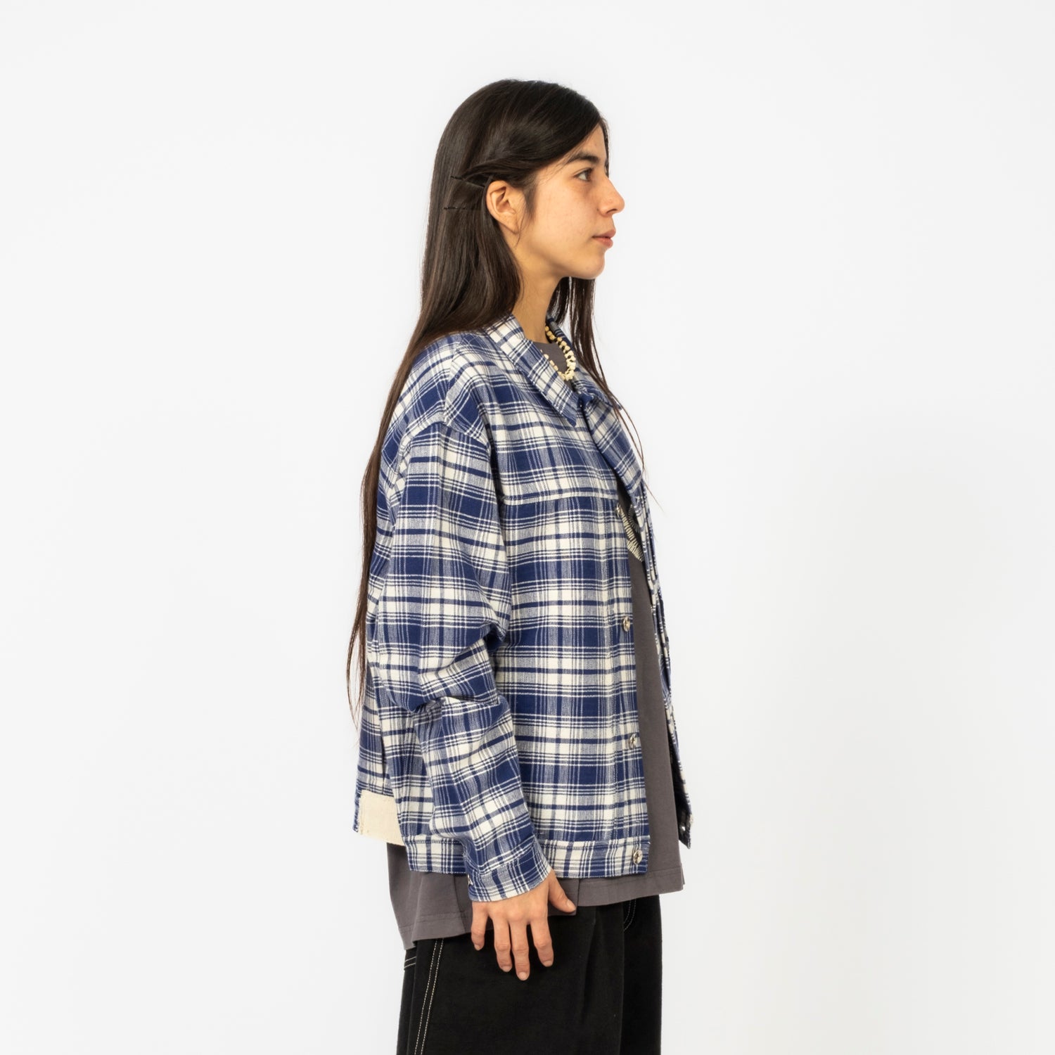 [STORY MFG] FRIDAY JACKET _ PICNIC CHECK WONKY-WEAR