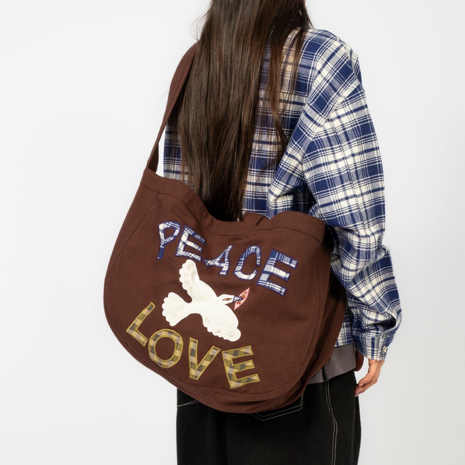 [STORY MFG] BIG SHOP TOTE _ PEACE AND LOVE