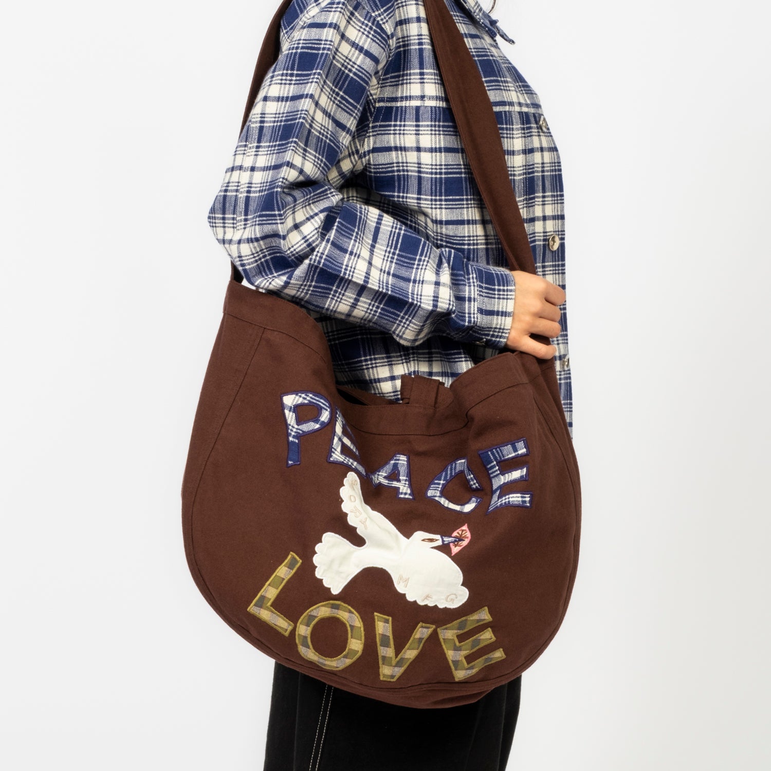 [STORY MFG] BIG SHOP TOTE _ PEACE AND LOVE