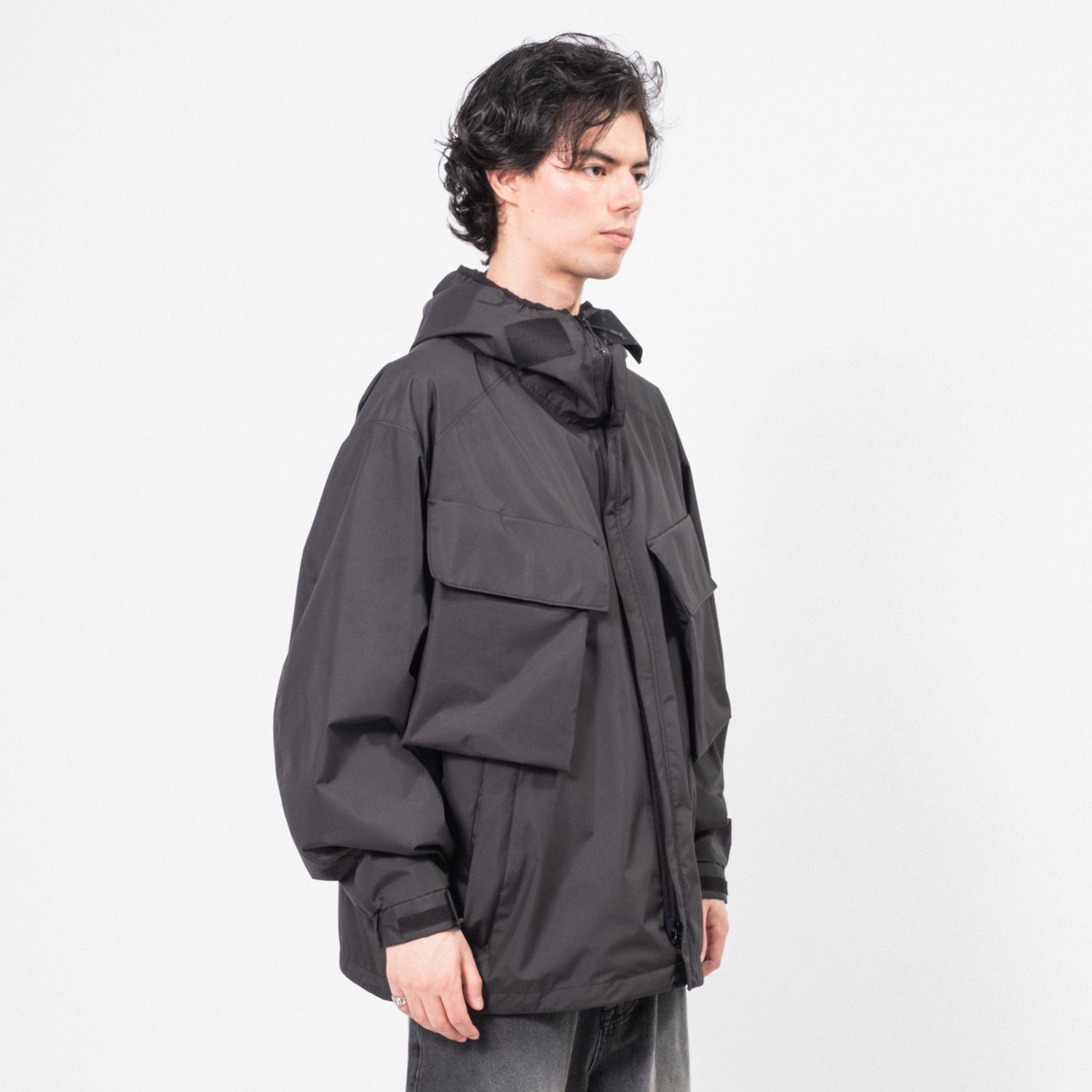 [UNAFFECTED] FUNCTIONAL SMOCK PARKA _ BLACK