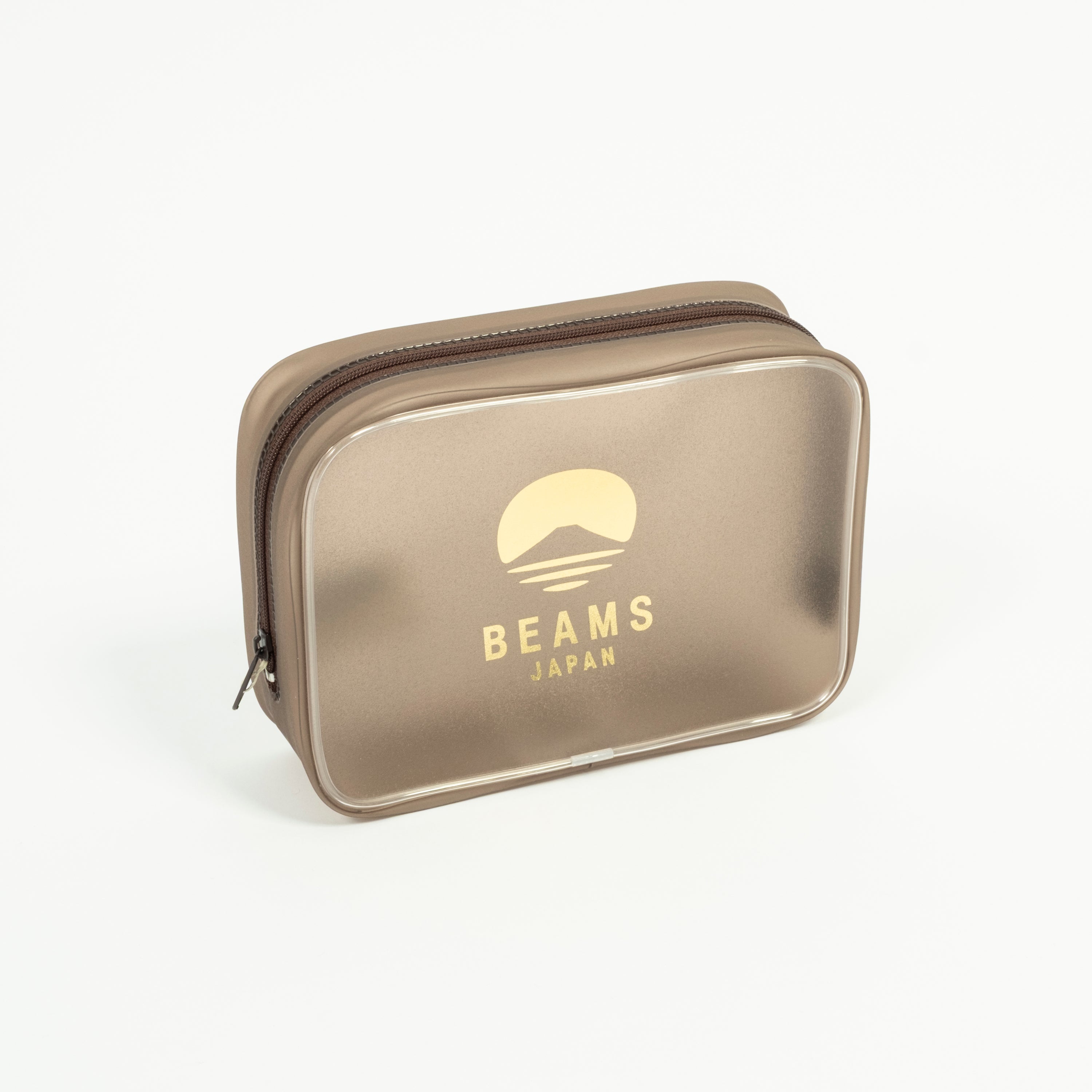 [BEAMS JAPAN x MISTY LAYER] LOGO POUCH L _ BROWN