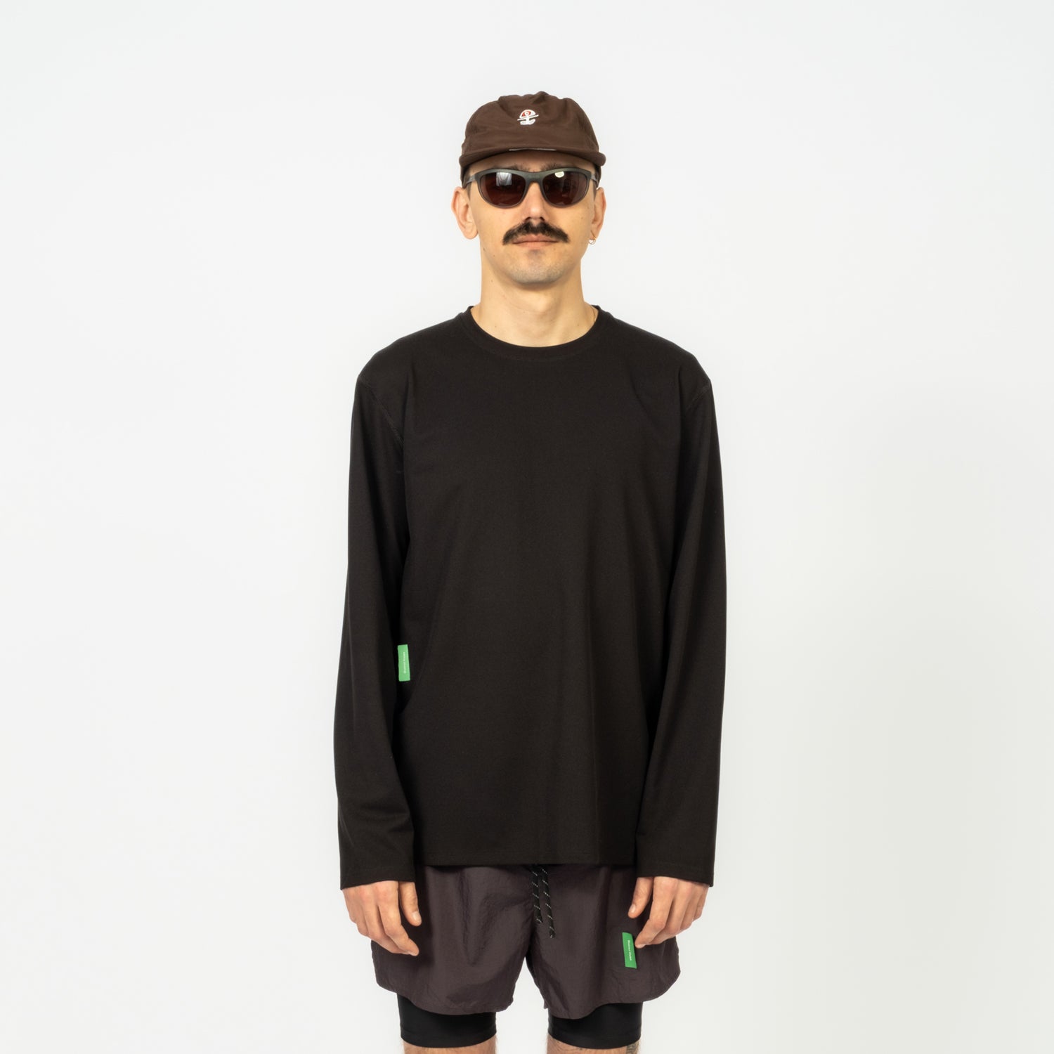 [DISTRICT VISION] QUICK-DRY BOXY LONG SLEEVE TEE _ BLACK