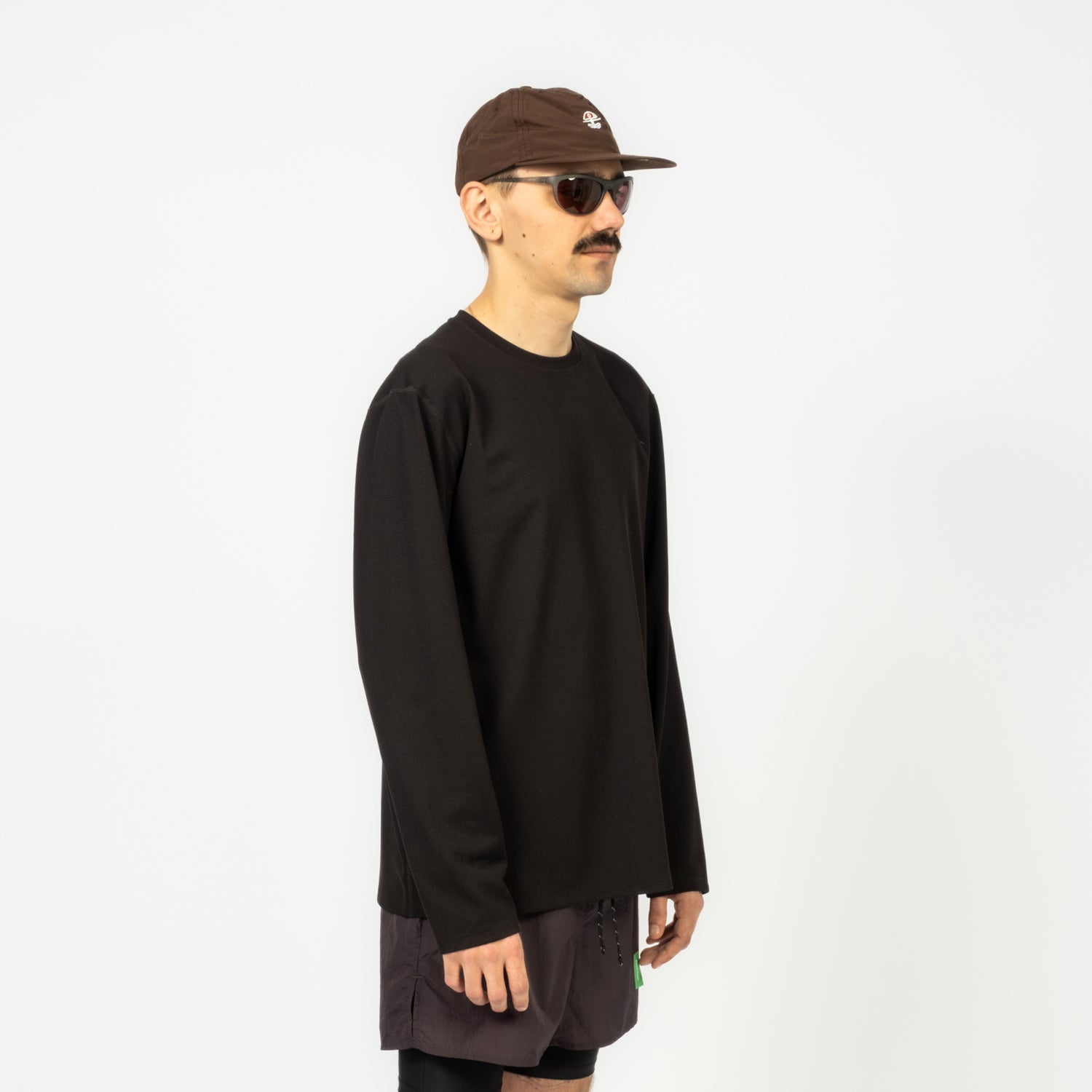 [DISTRICT VISION] QUICK-DRY BOXY LONG SLEEVE TEE _ BLACK