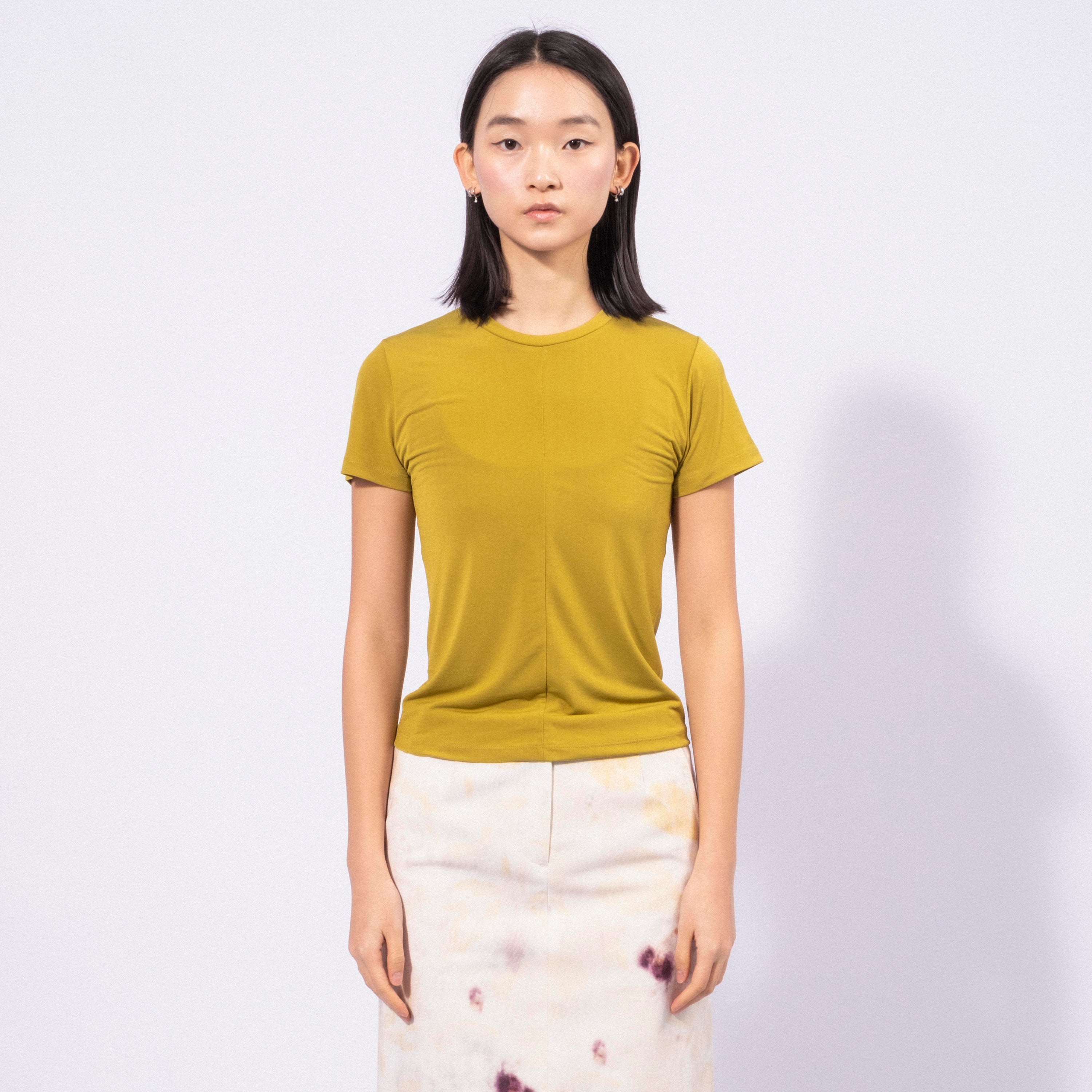 [TEAK] SLIM T-SHIRT _ OLIVE