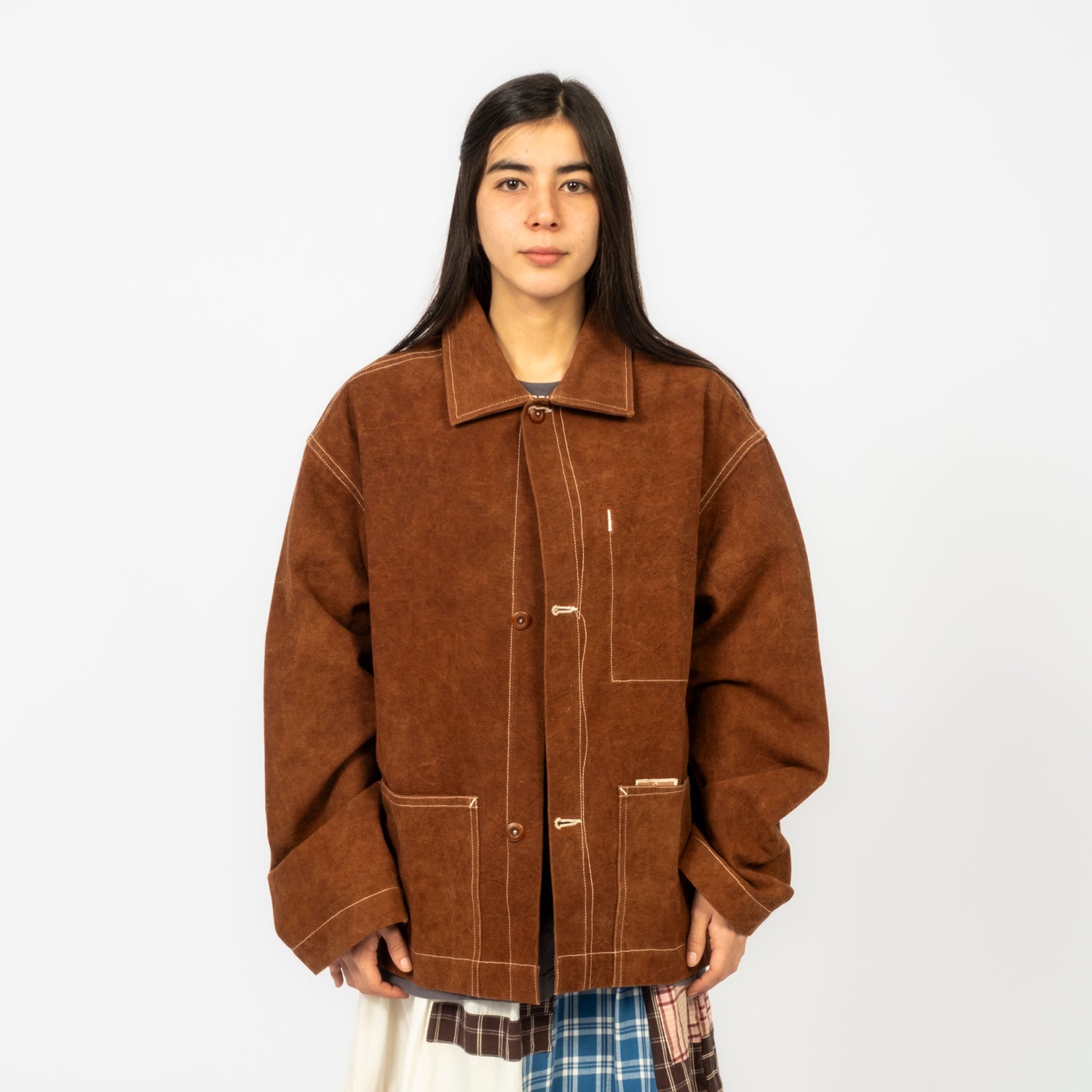 [STORY MFG] SOT JACKET _ BROWN WONKY-WEAR