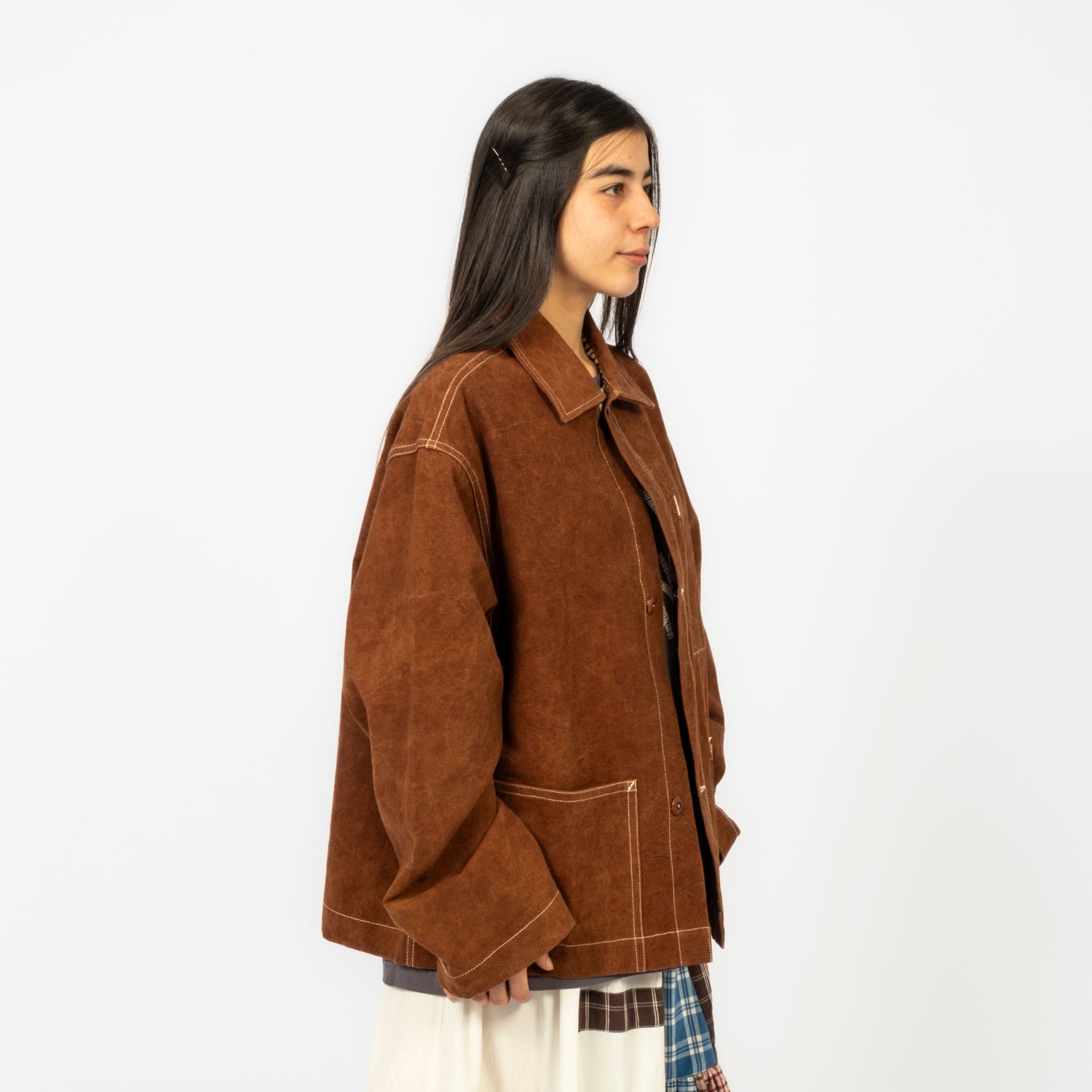 [STORY MFG] SOT JACKET _ BROWN WONKY-WEAR
