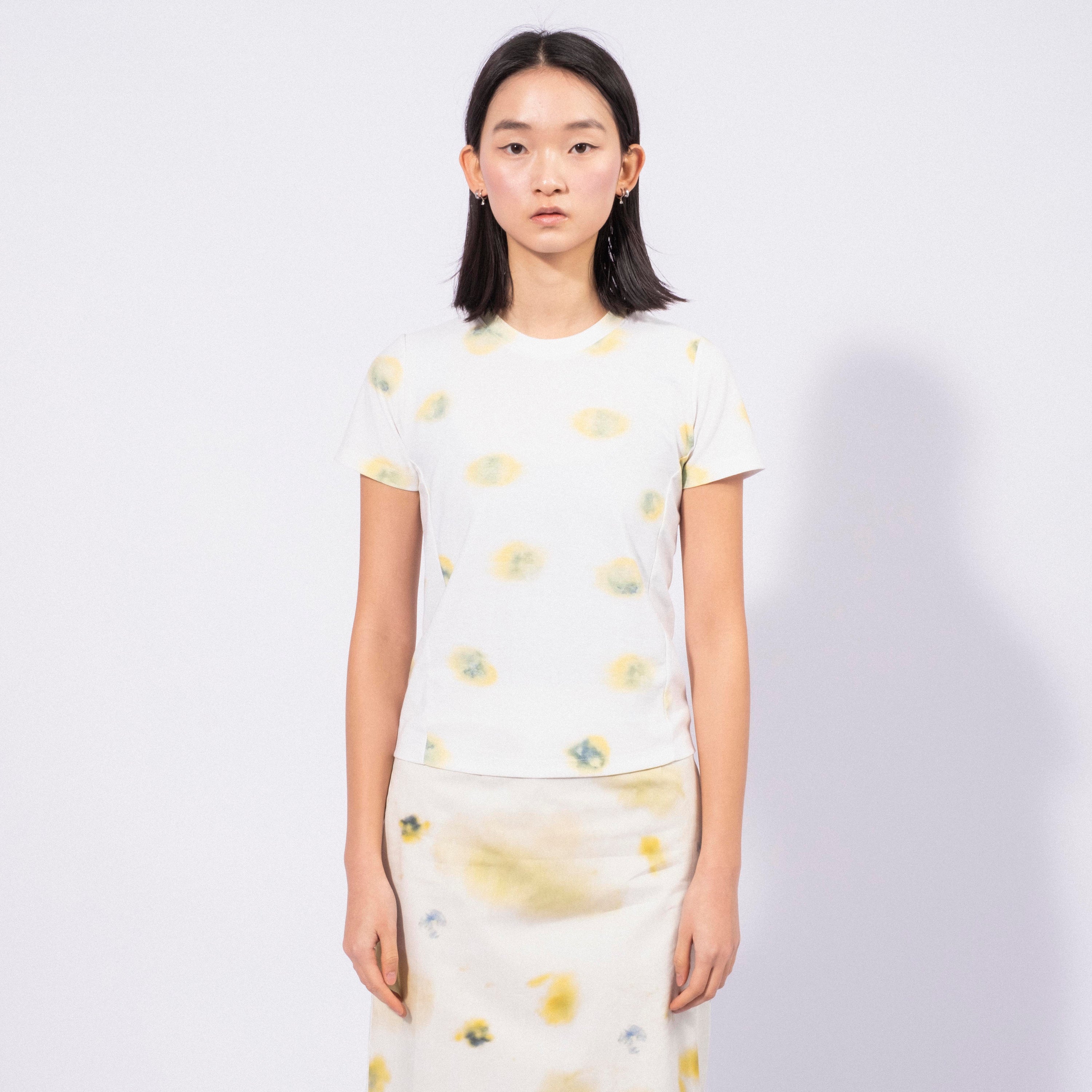 [TEAK] BABY TEE _ PANSY DOT