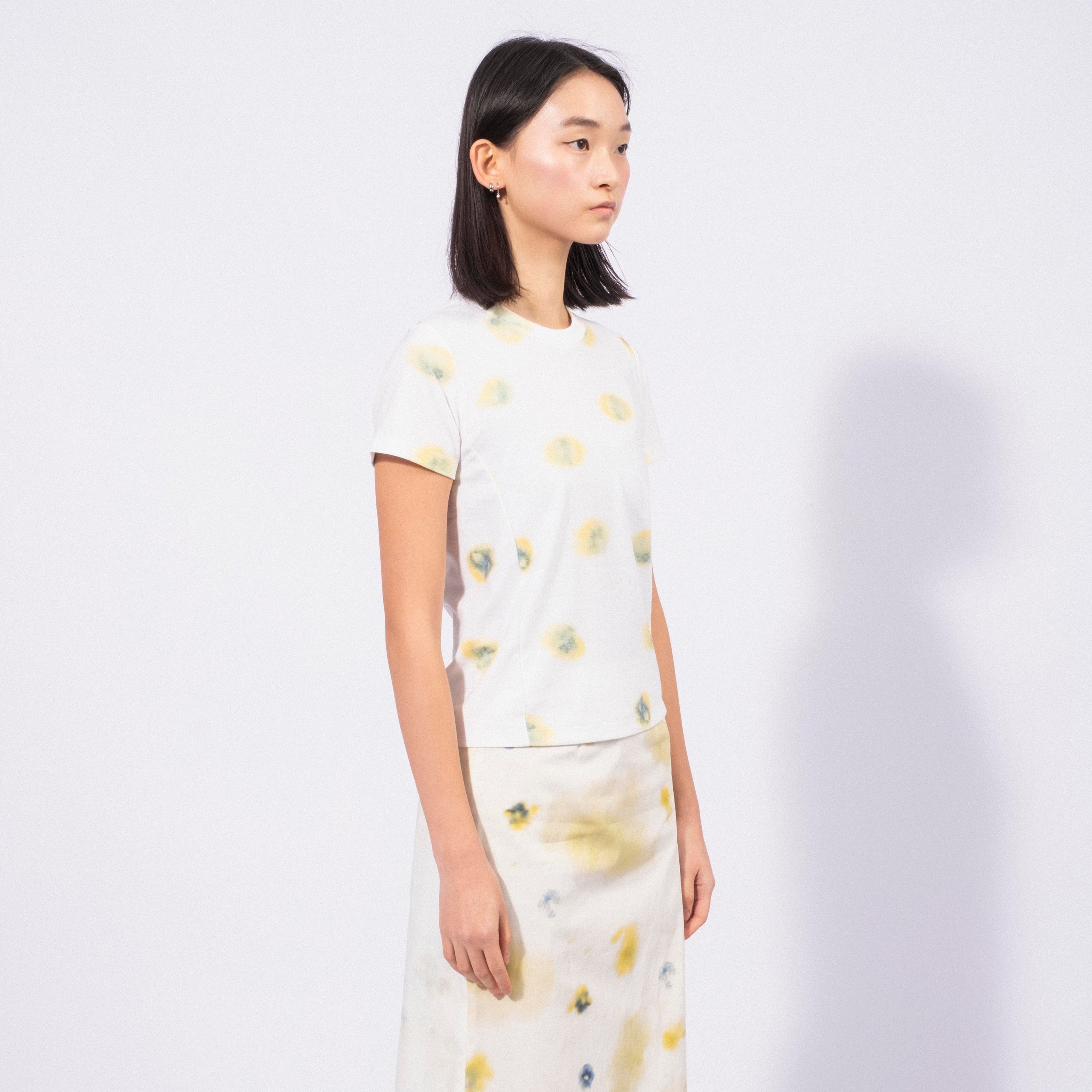 [TEAK] BABY TEE _ PANSY DOT