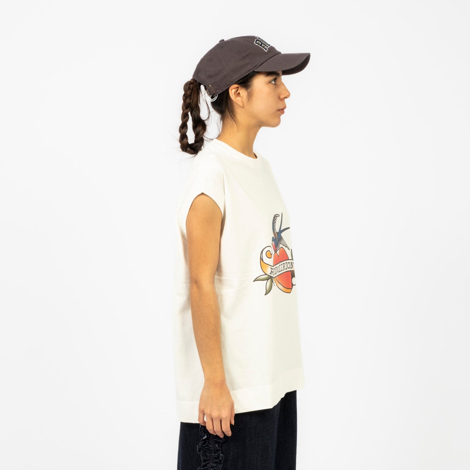 [RHODOLIRION] PRINTED TATTOO TEE _ WHITE