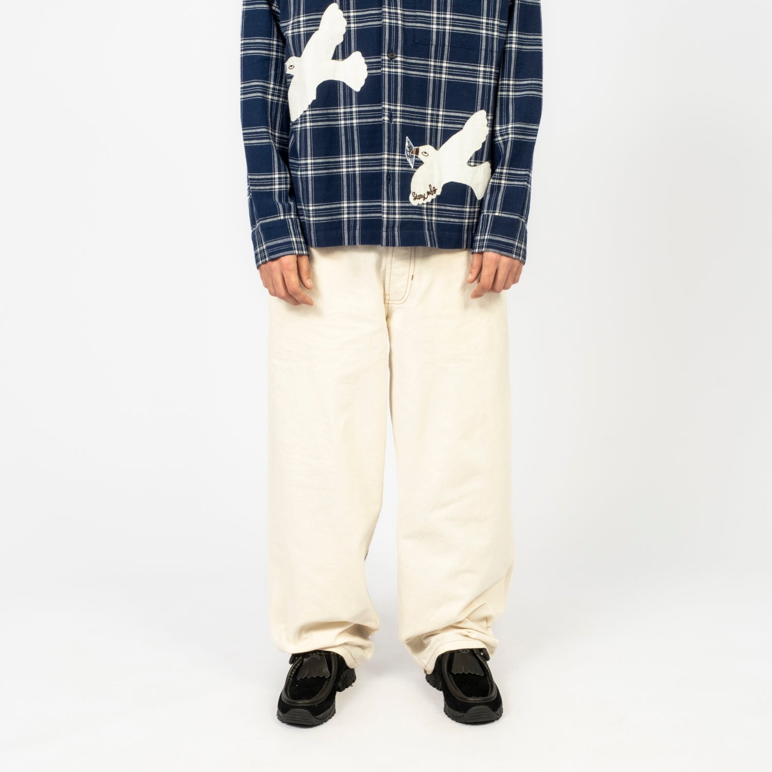 [STORY MFG] POETRY JEANS _ RAINBOW PATCHWORK