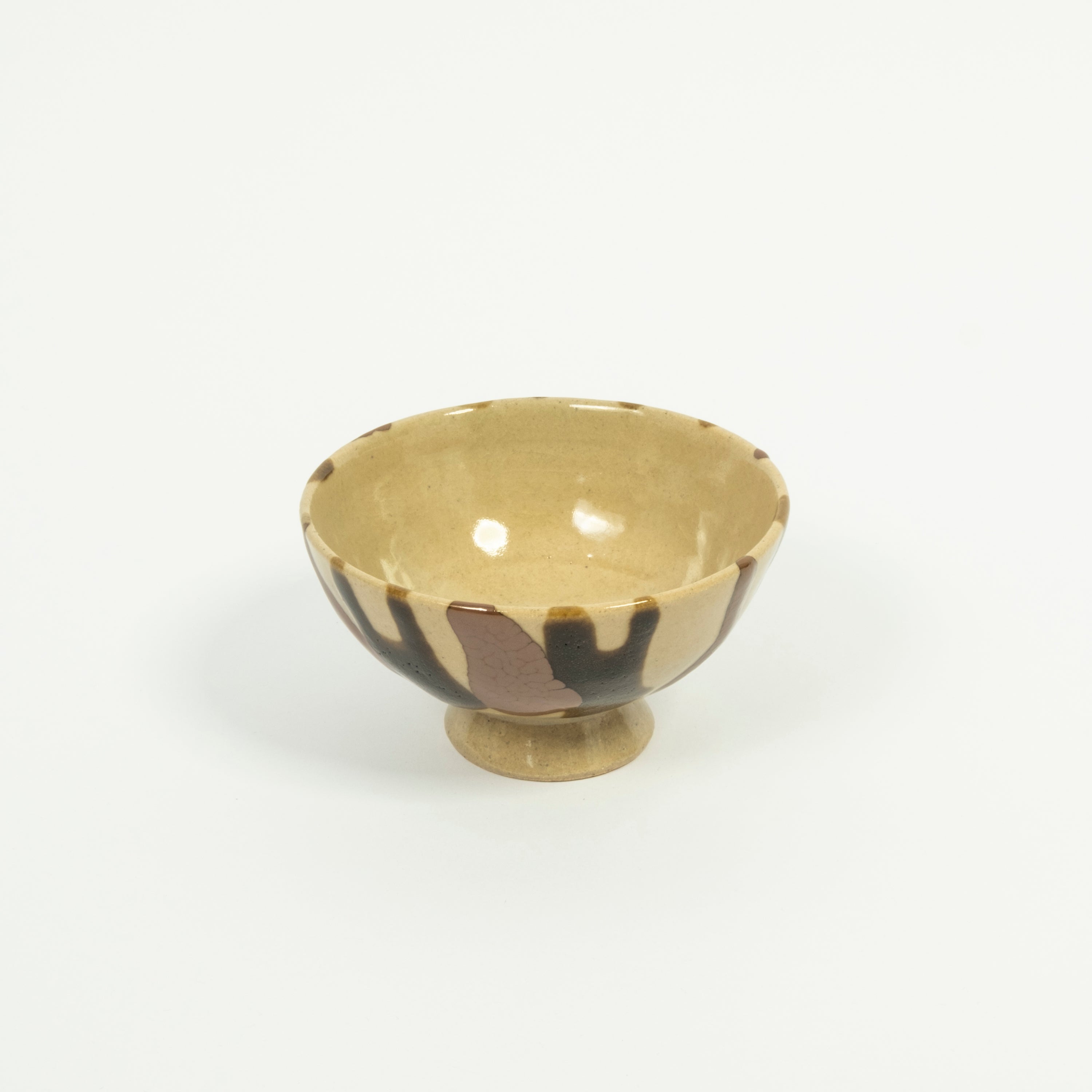 [BEAMS JAPAN x HAMADAGAMA] RICE BOWL _ NATURAL STRIPE