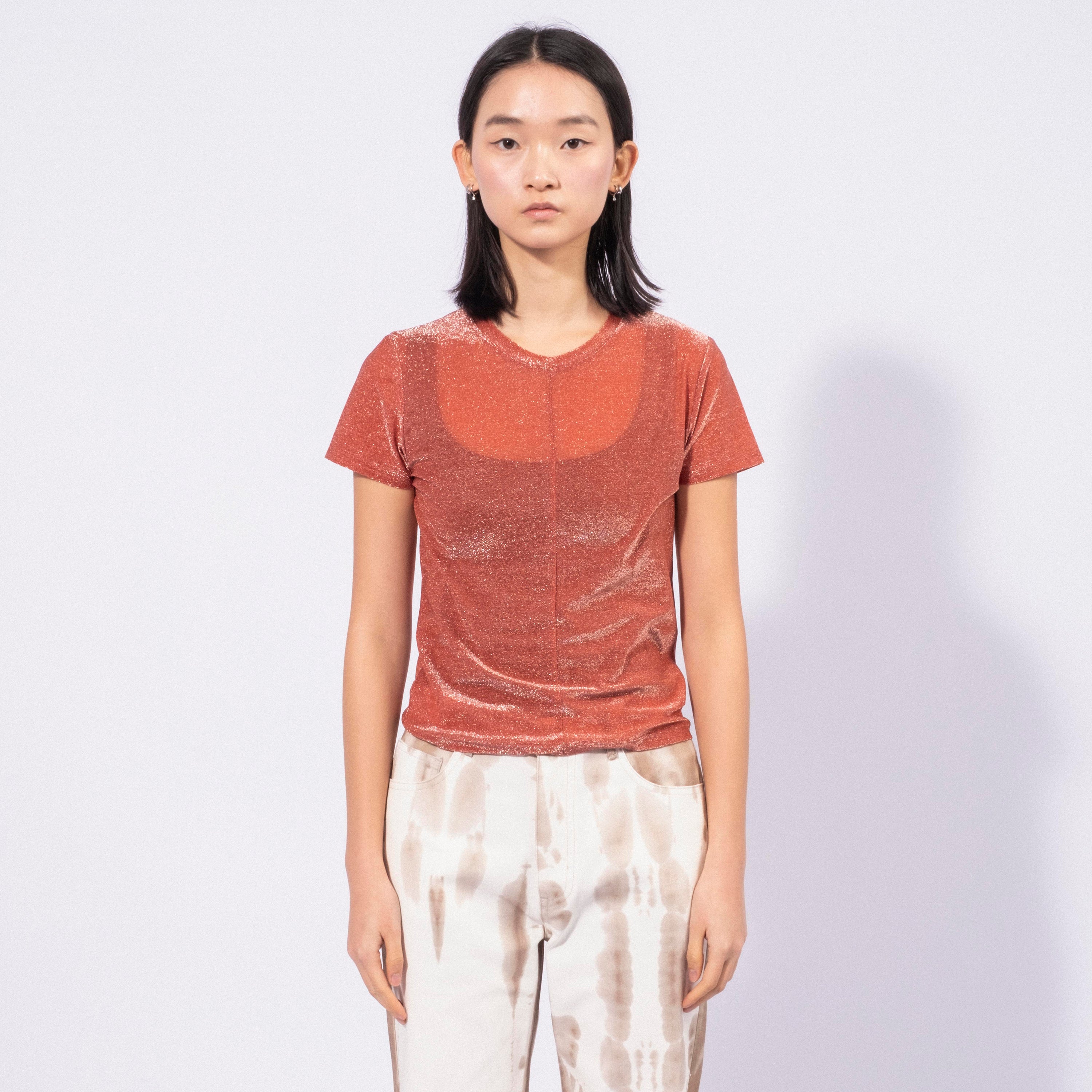 [TEAK] SLIM T-SHIRT _ PINK