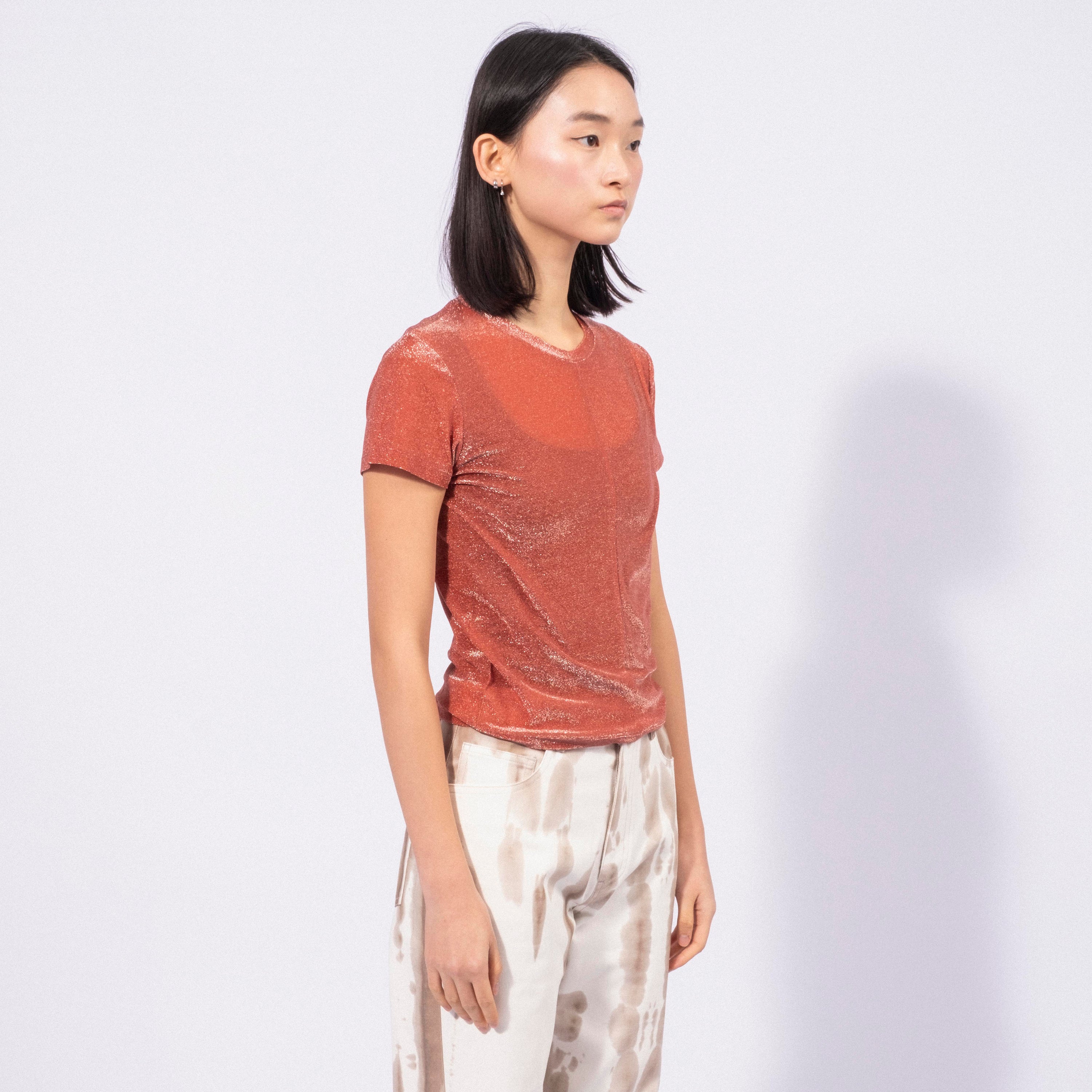 [TEAK] SLIM T-SHIRT _ PINK