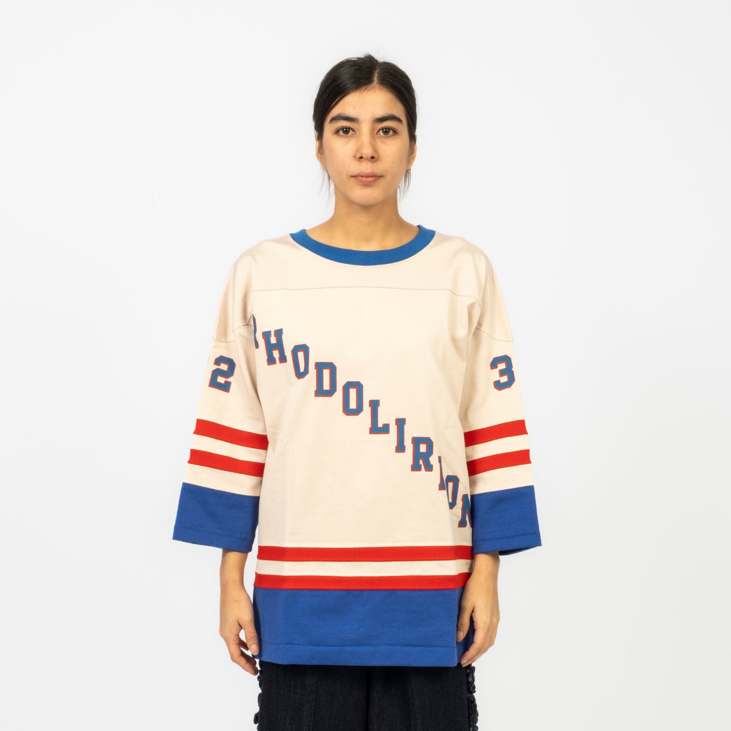 [RHODOLIRION] HOCKEY TEAM JERSEY _ NATURAL